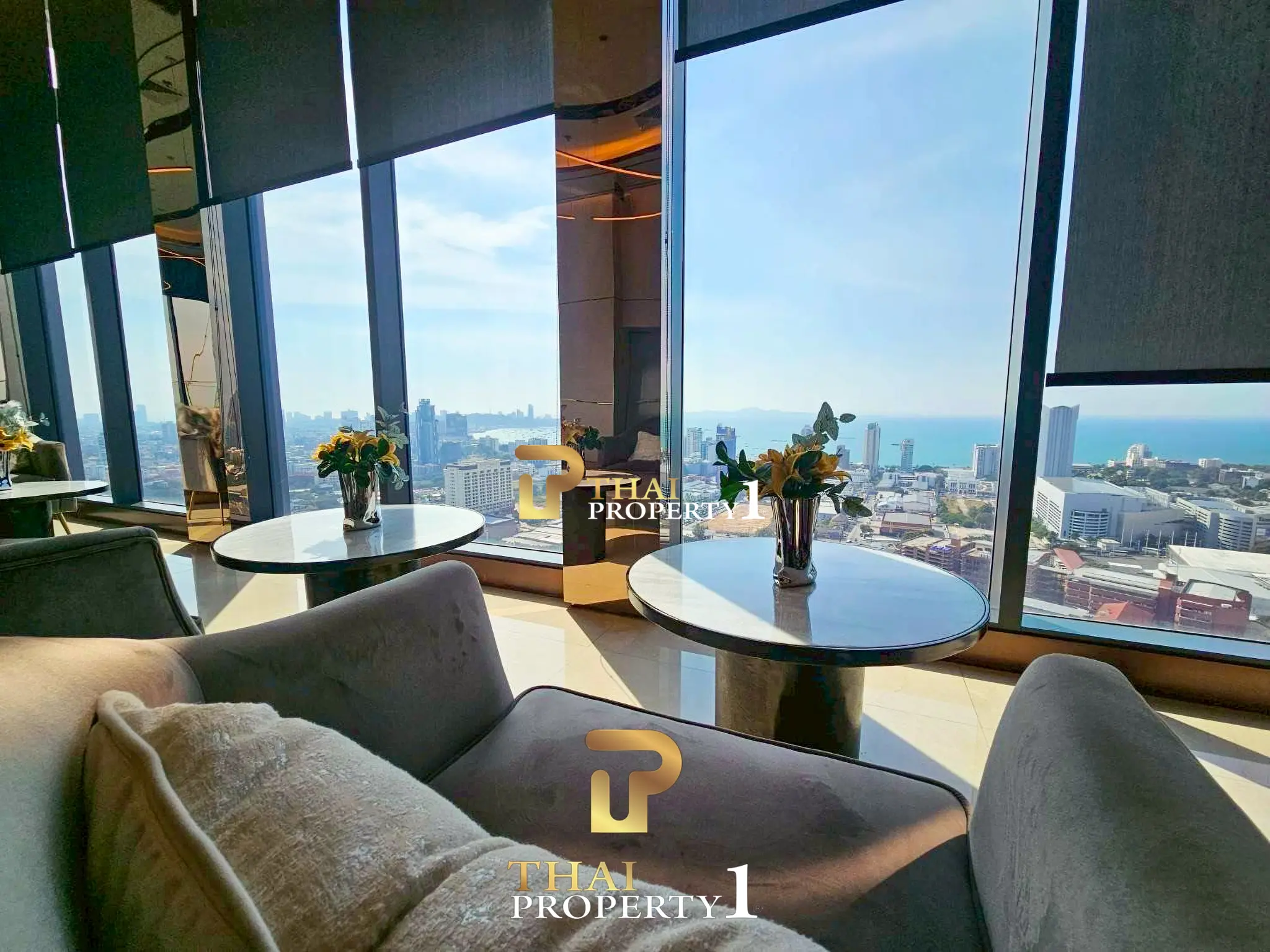 FOR SALE – Fully Furnished City View Condo at Once Pattaya 1-Bedroom High Floor