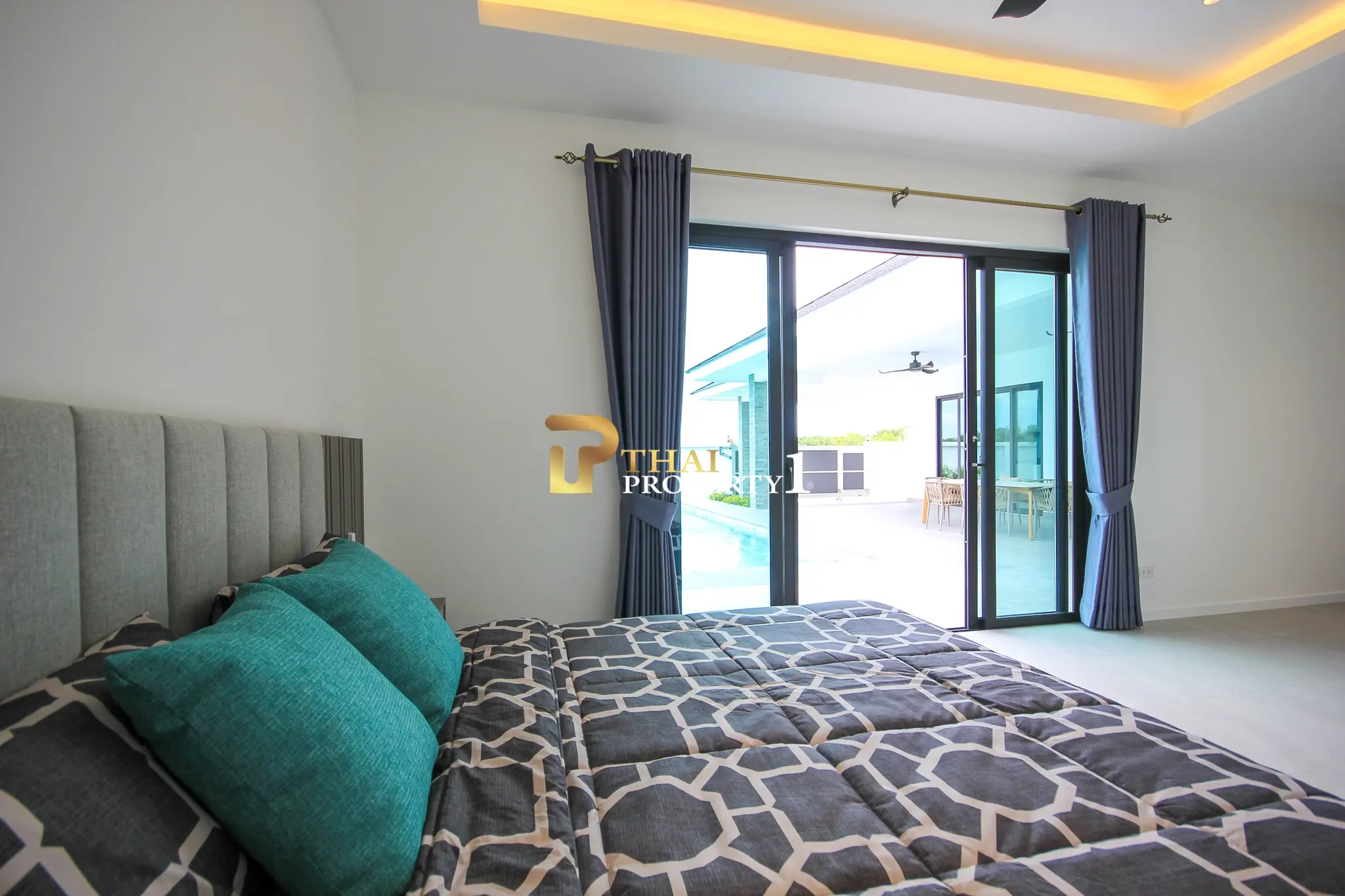 Eksklusiv ny 3-roms villa med privat svømmebasseng på Highland Villas 3, Hua Hin