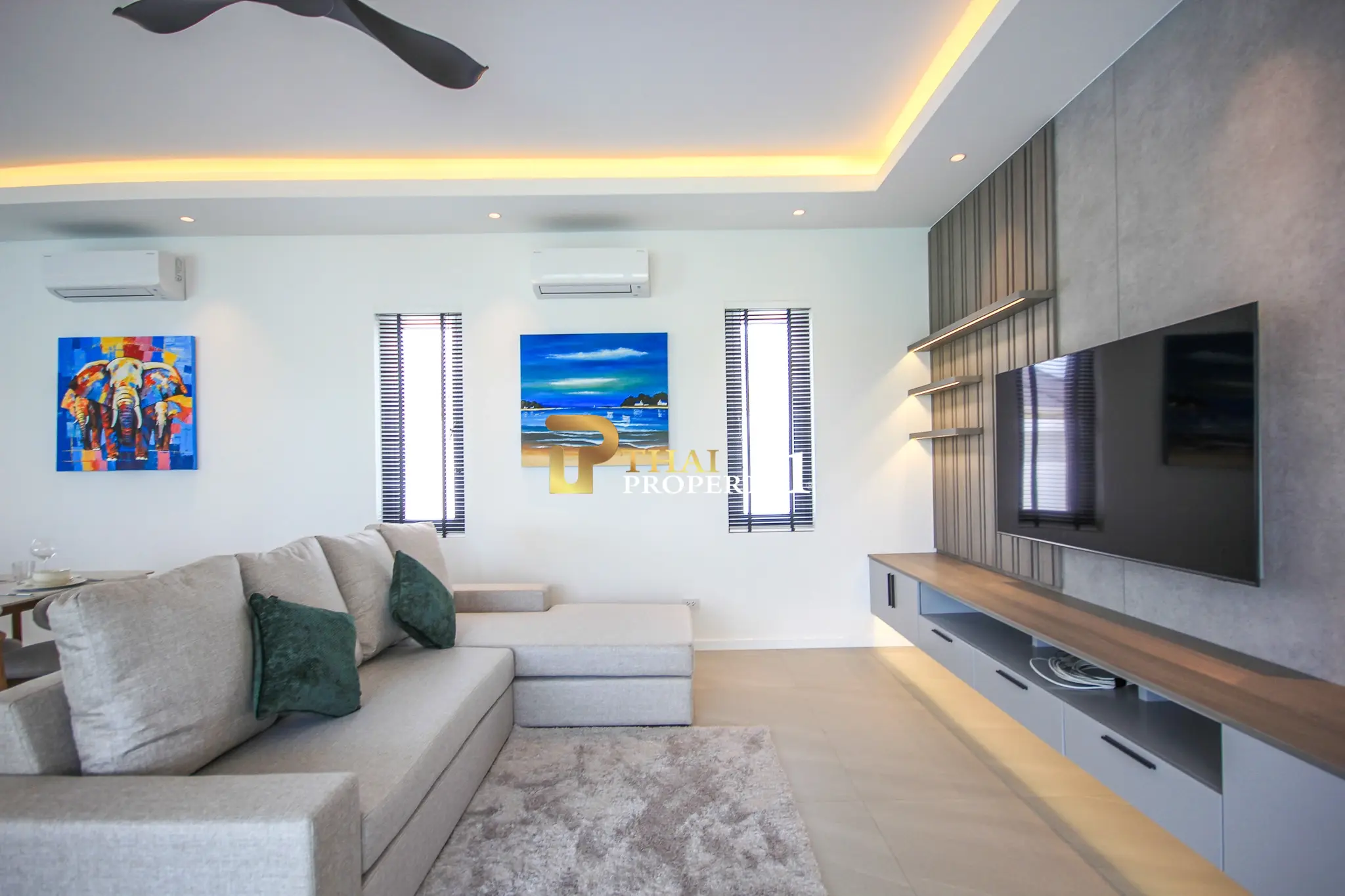 Eksklusiv ny 3-roms villa med privat svømmebasseng på Highland Villas 3, Hua Hin