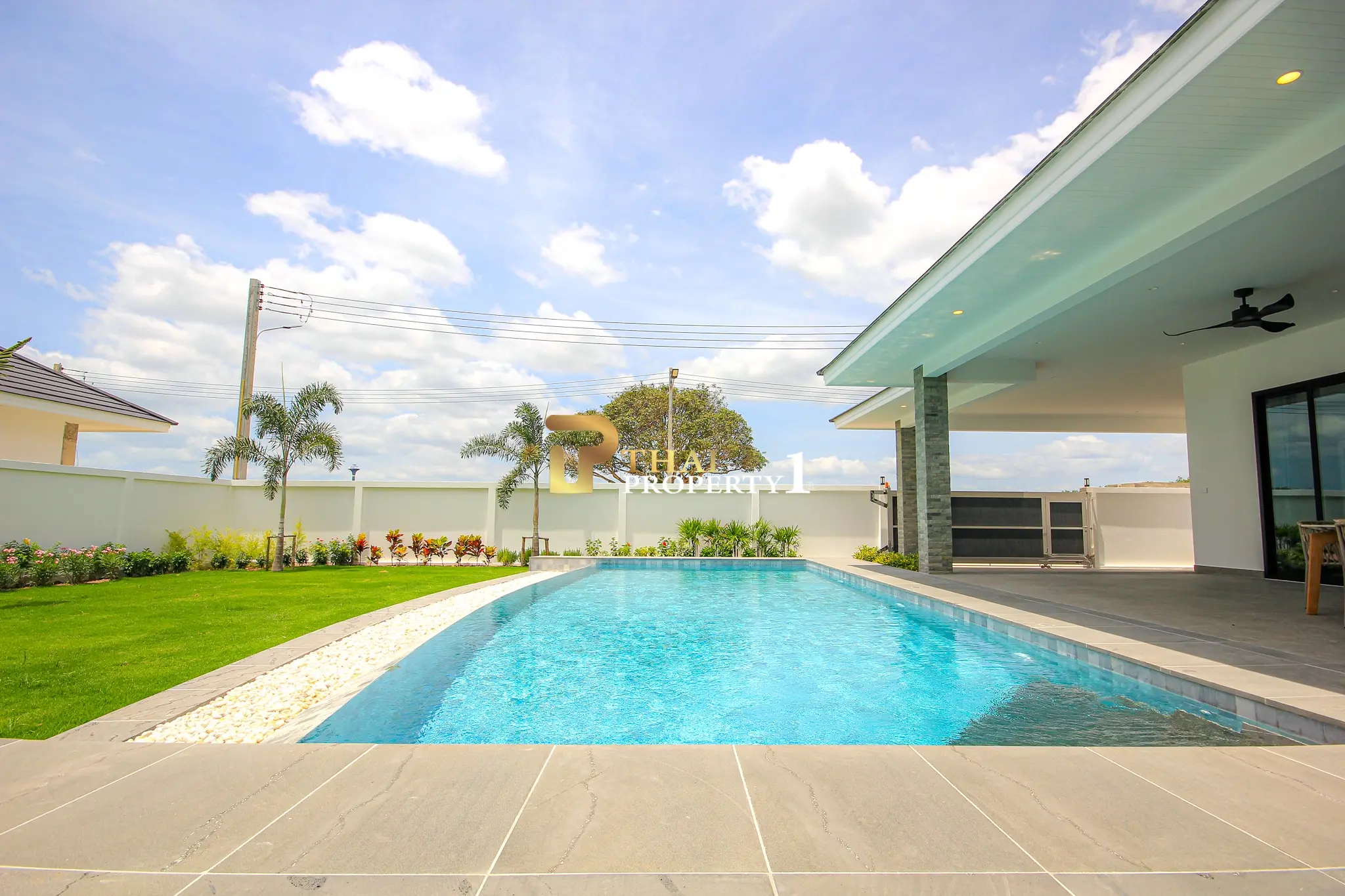 Eksklusiv ny 3-roms villa med privat svømmebasseng på Highland Villas 3, Hua Hin