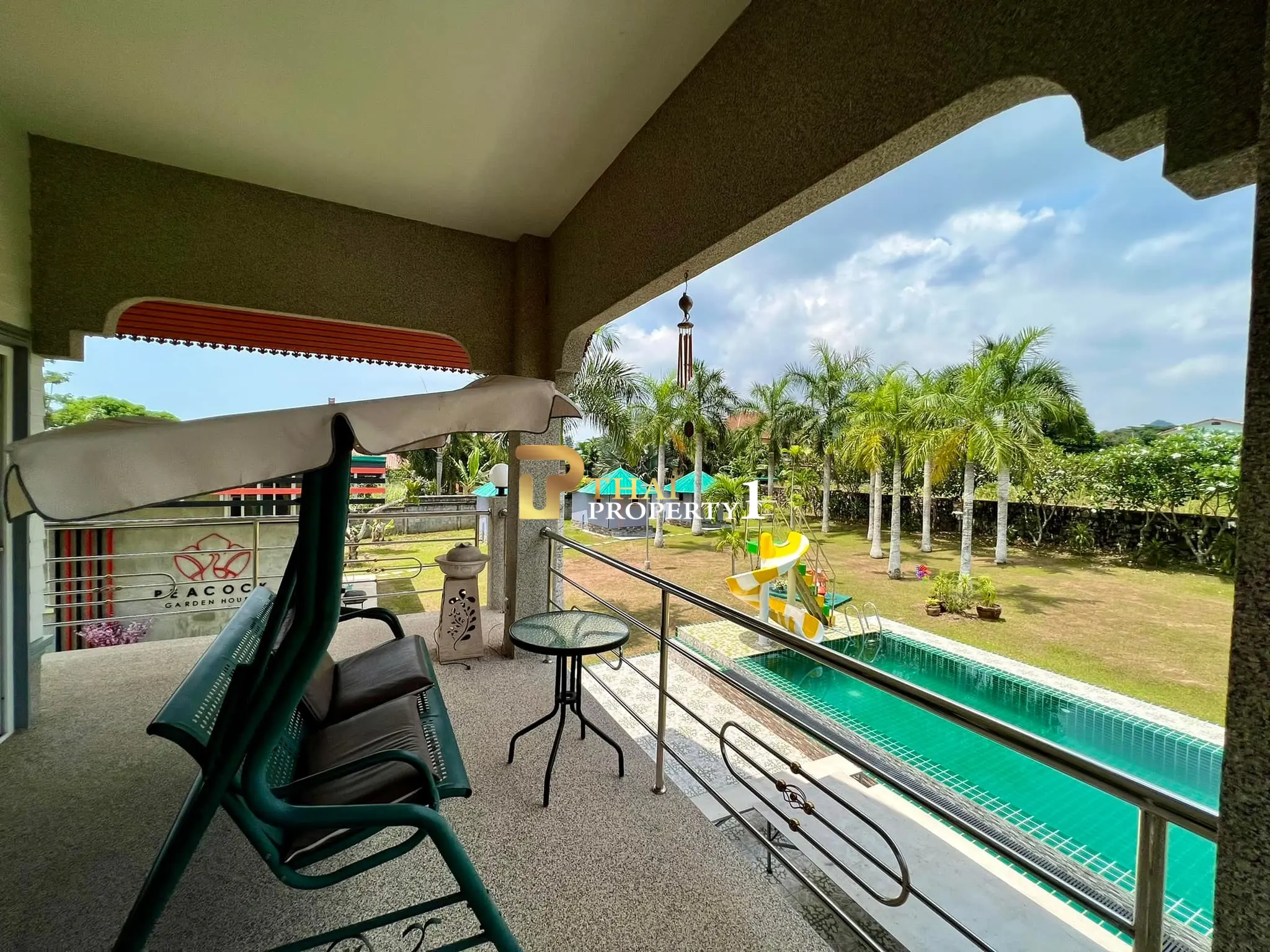3 Rai Garden House for Sale in Bangsaray with Private Pool and Bungalow