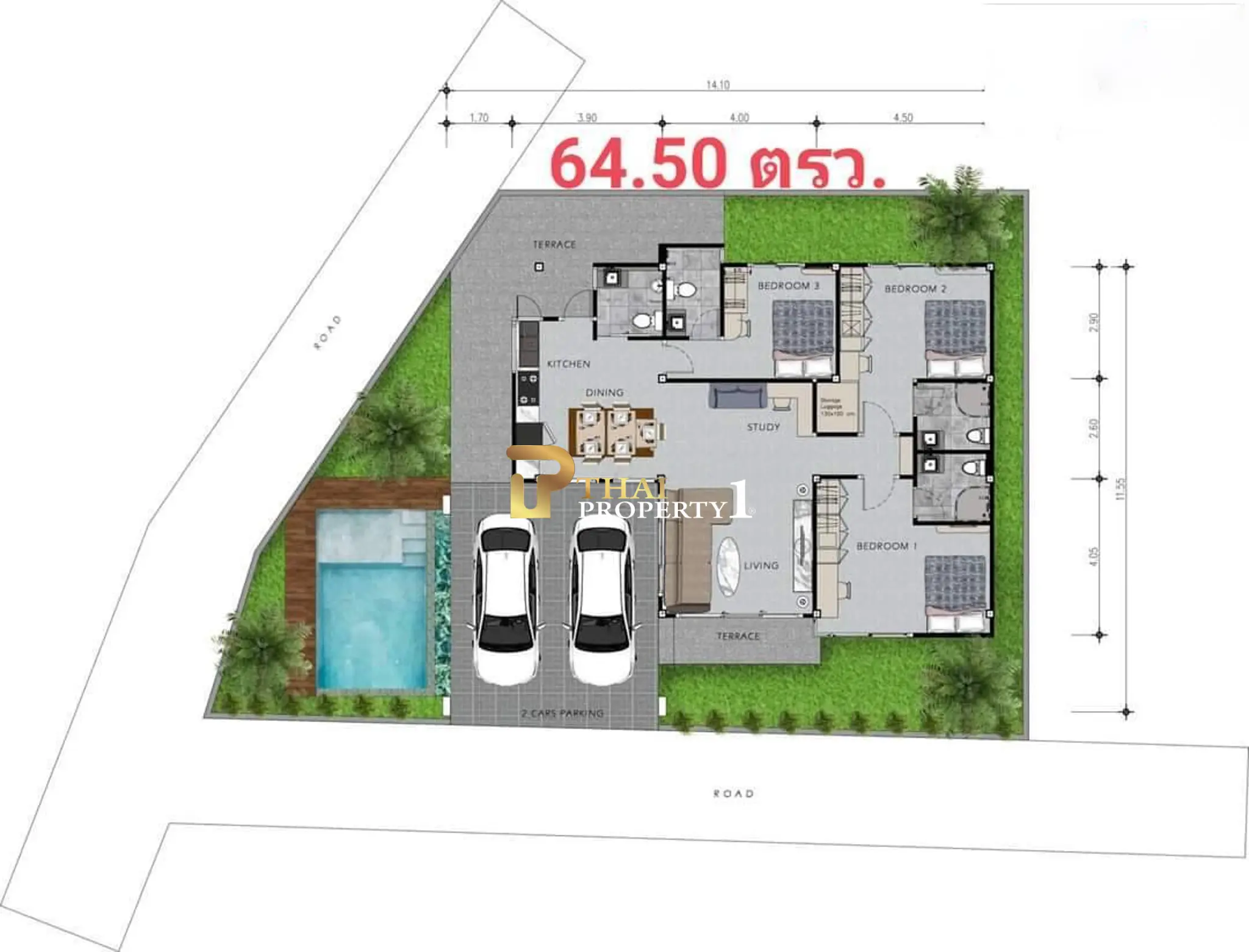 Freestanding House Near Jomtien Beach – Swimming Pool Option Available