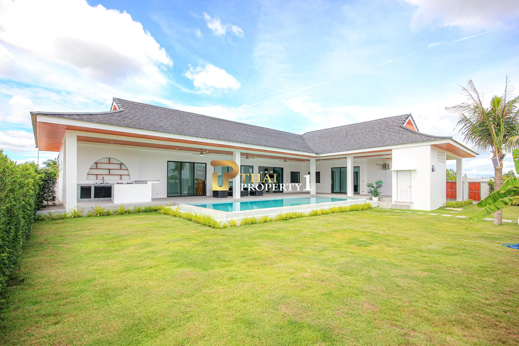 Luxury 4-Bedroom Mountain View Pool Villa for Sale – Soi 112, Hua Hin