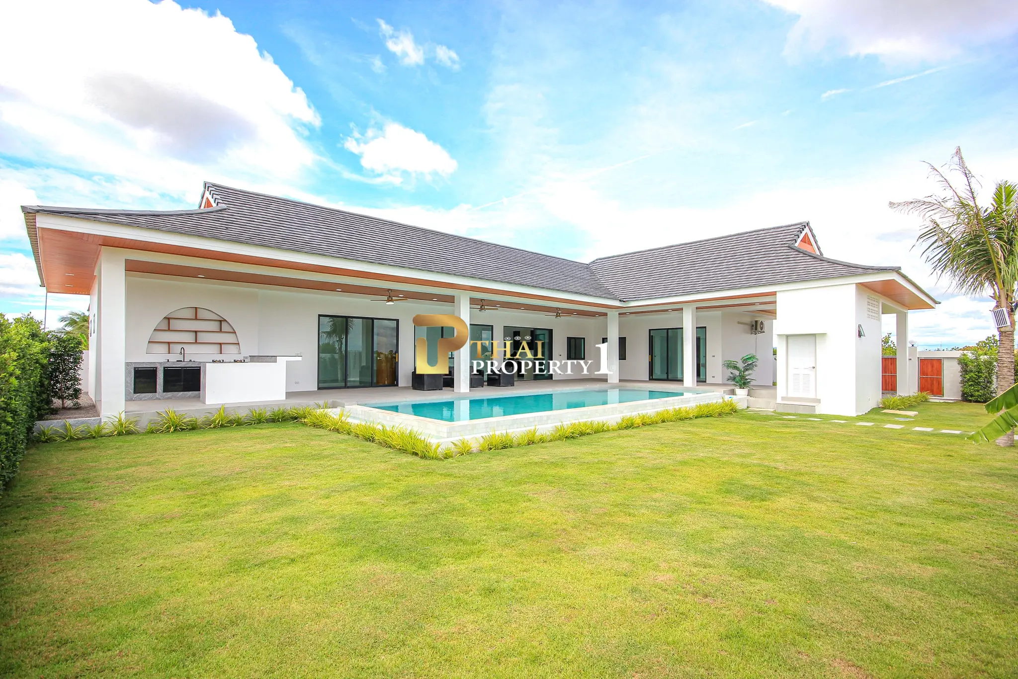 Luxury 4-Bedroom Mountain View Pool Villa for Sale – Soi 112, Hua Hin