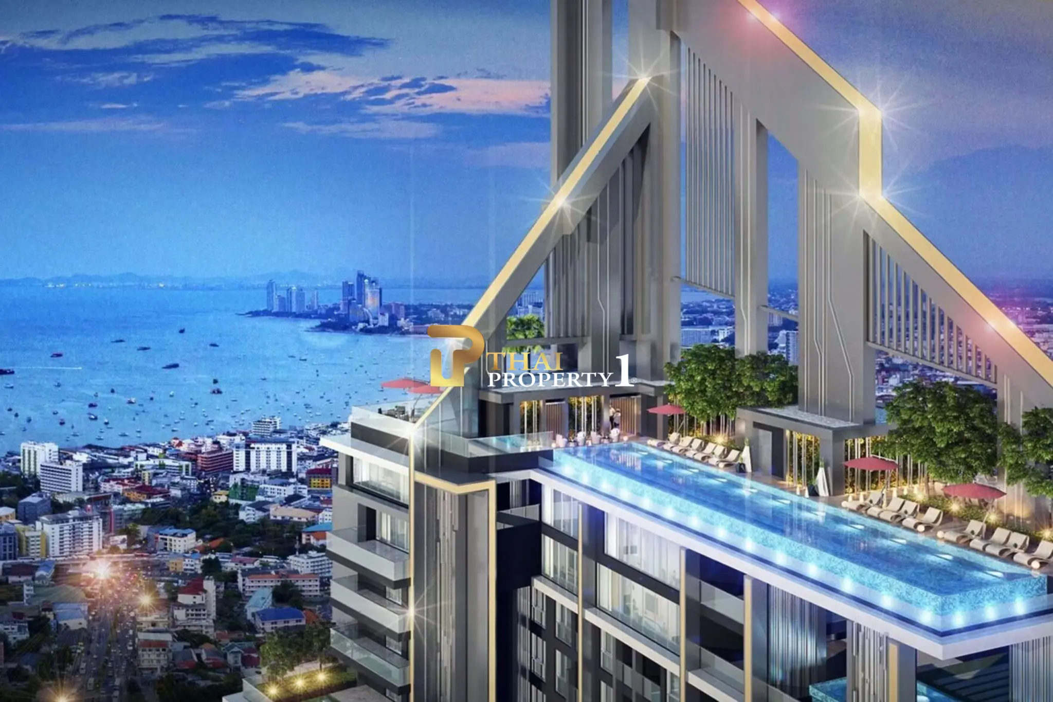 Sea View 1 Bedroom Condo for Sale - Grand Solaire Pattaya Foreign Quota