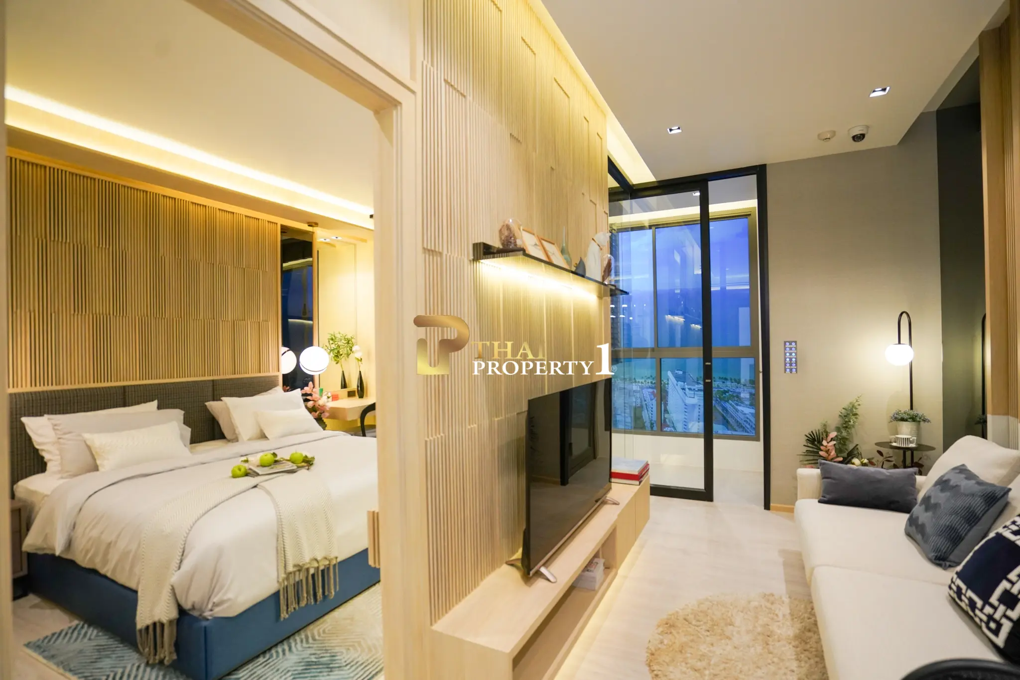 Luksuriøs 1-roms leilighet til salgs – Skypark Lucean Jomtien Pattaya, nær stranden