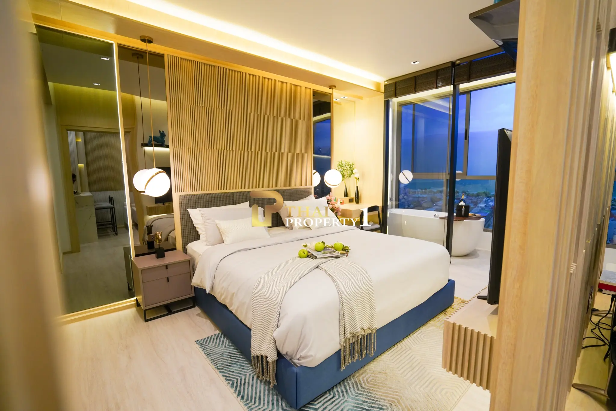 Luksuriøs 1-roms leilighet til salgs – Skypark Lucean Jomtien Pattaya, nær stranden