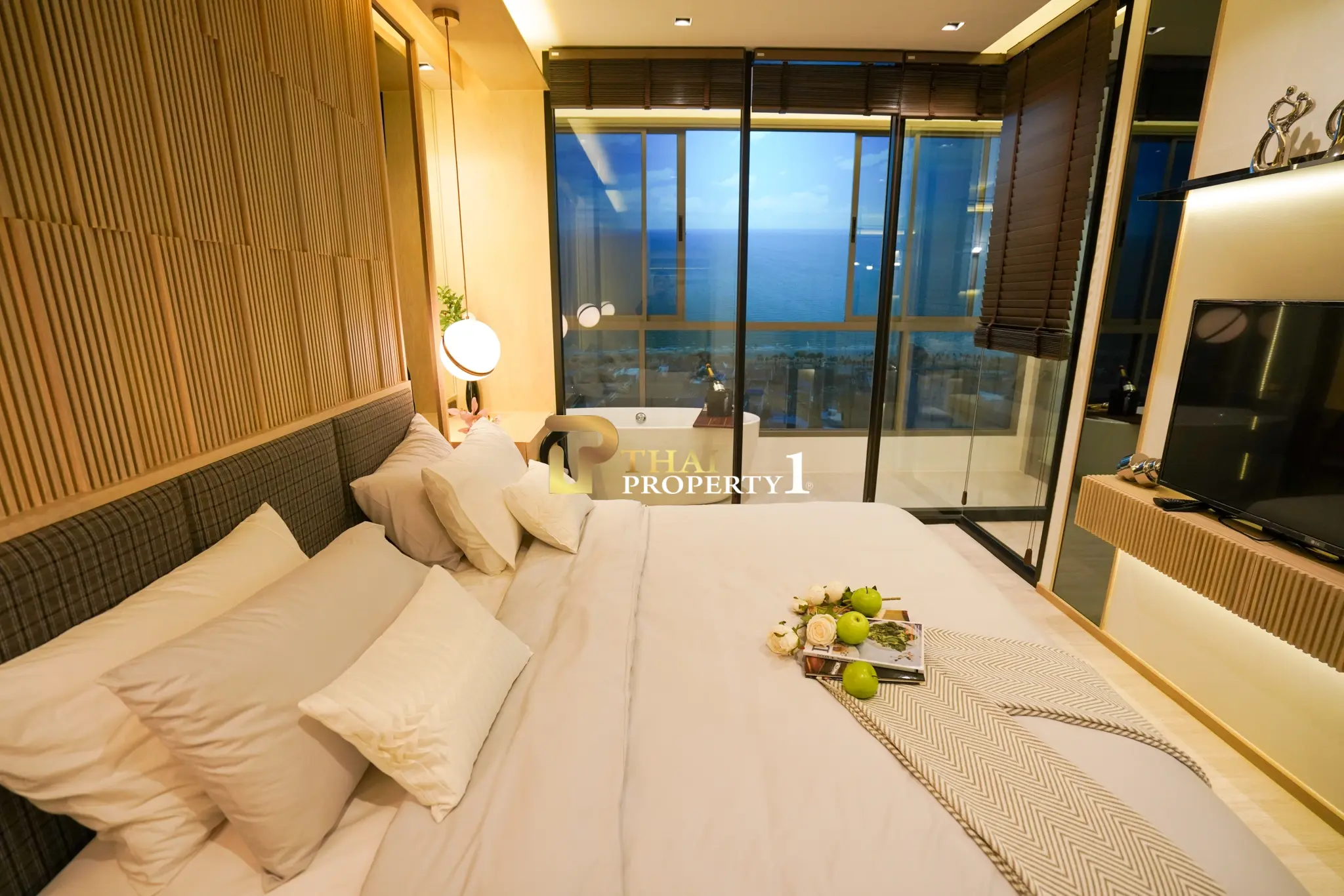 Luksuriøs 1-roms leilighet til salgs – Skypark Lucean Jomtien Pattaya, nær stranden