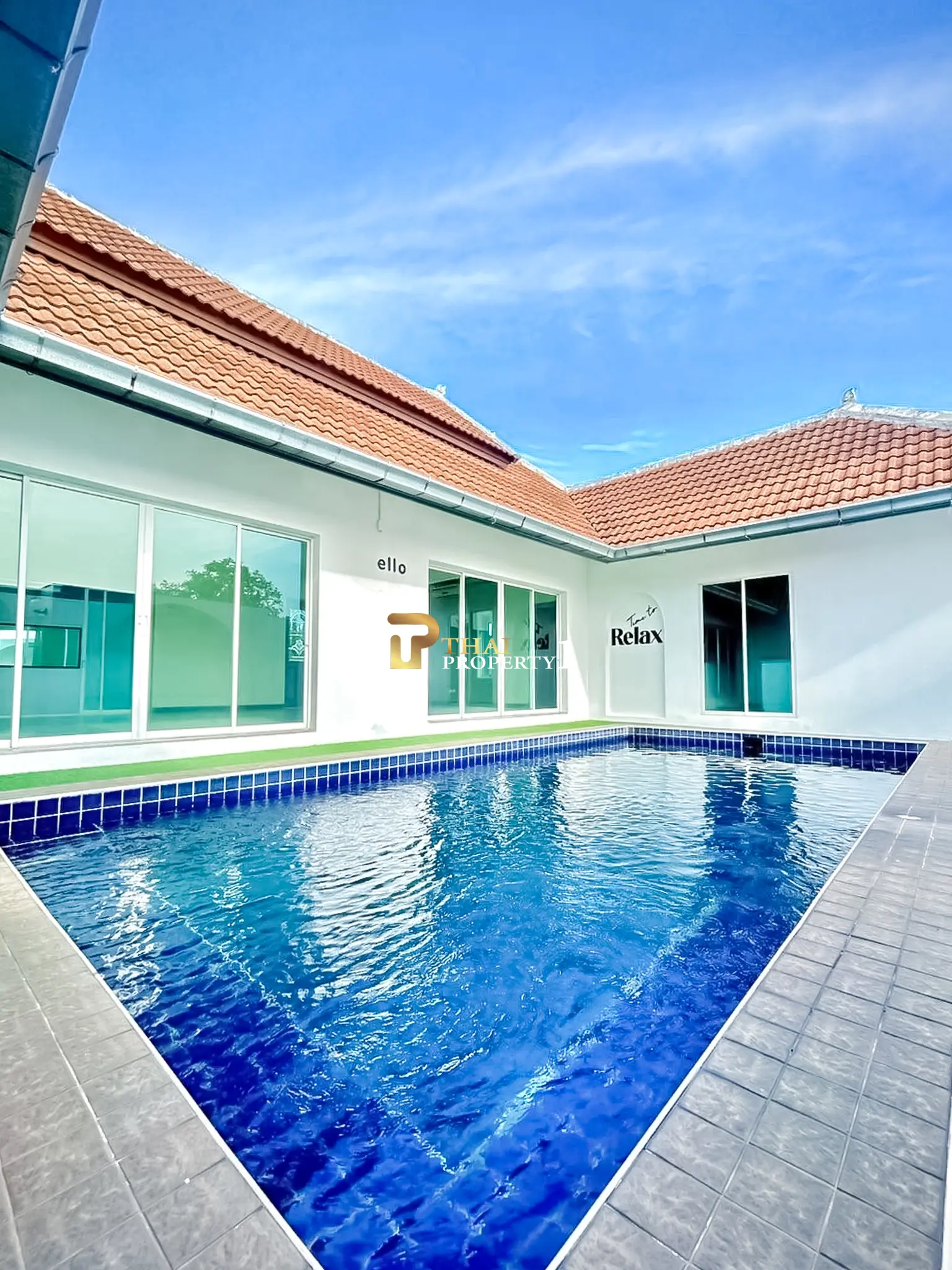 Investeringsbassengvilla med 3 soverom til salgs – Øst-Pattaya nær Chak Nok Lake