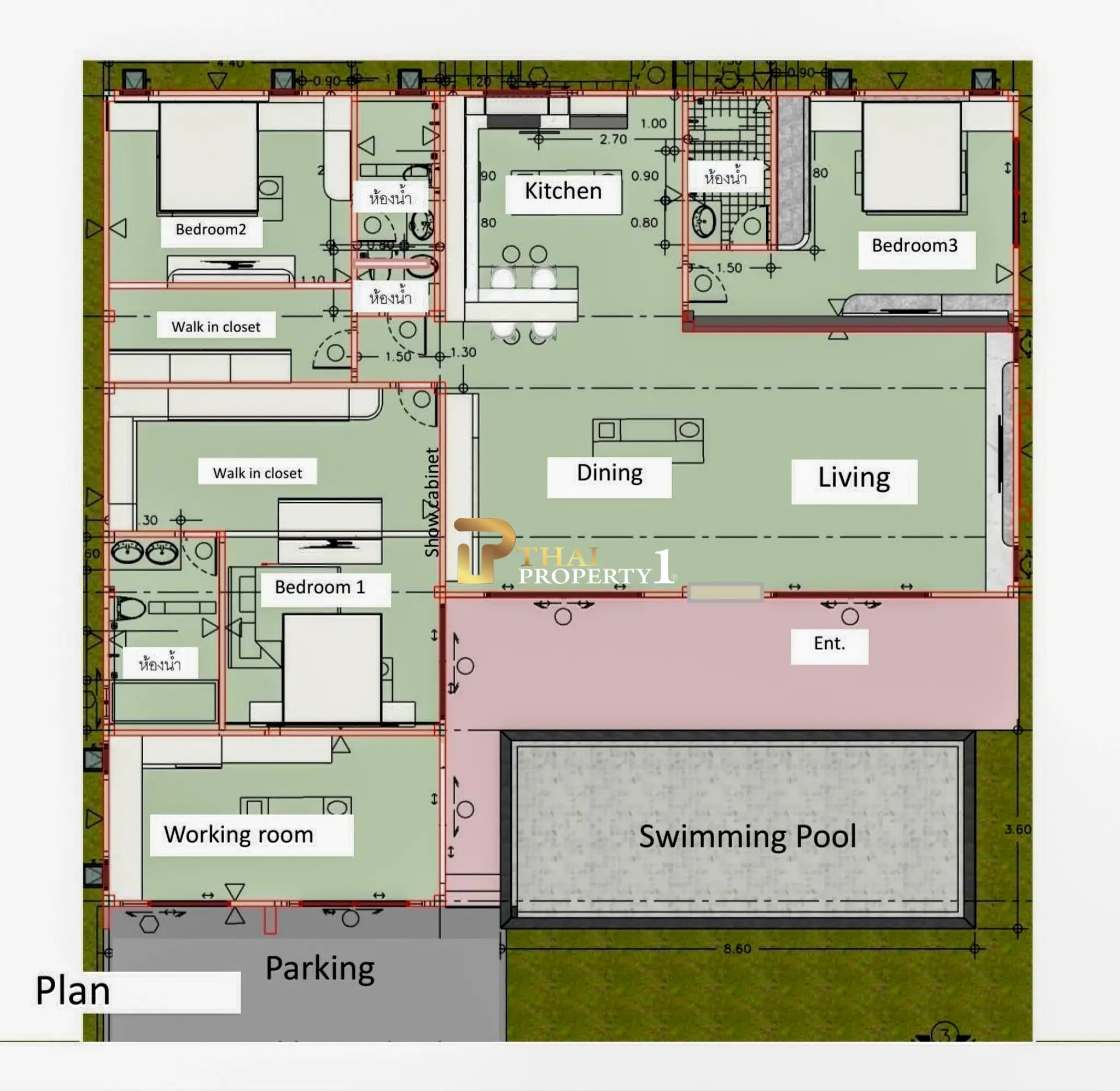 Nordic Park Pool Villas Pattaya – Luksuriøs nybyggd villa til salgs nær Mabprachan Lake