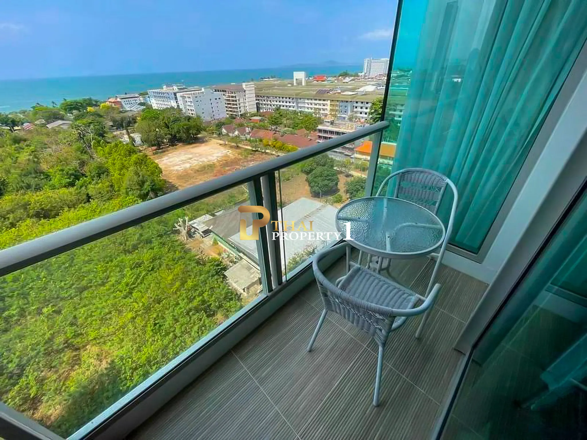 Riviera Jomtien – 1-roms leilighet med havutsikt til salgs nær Jomtien-stranden