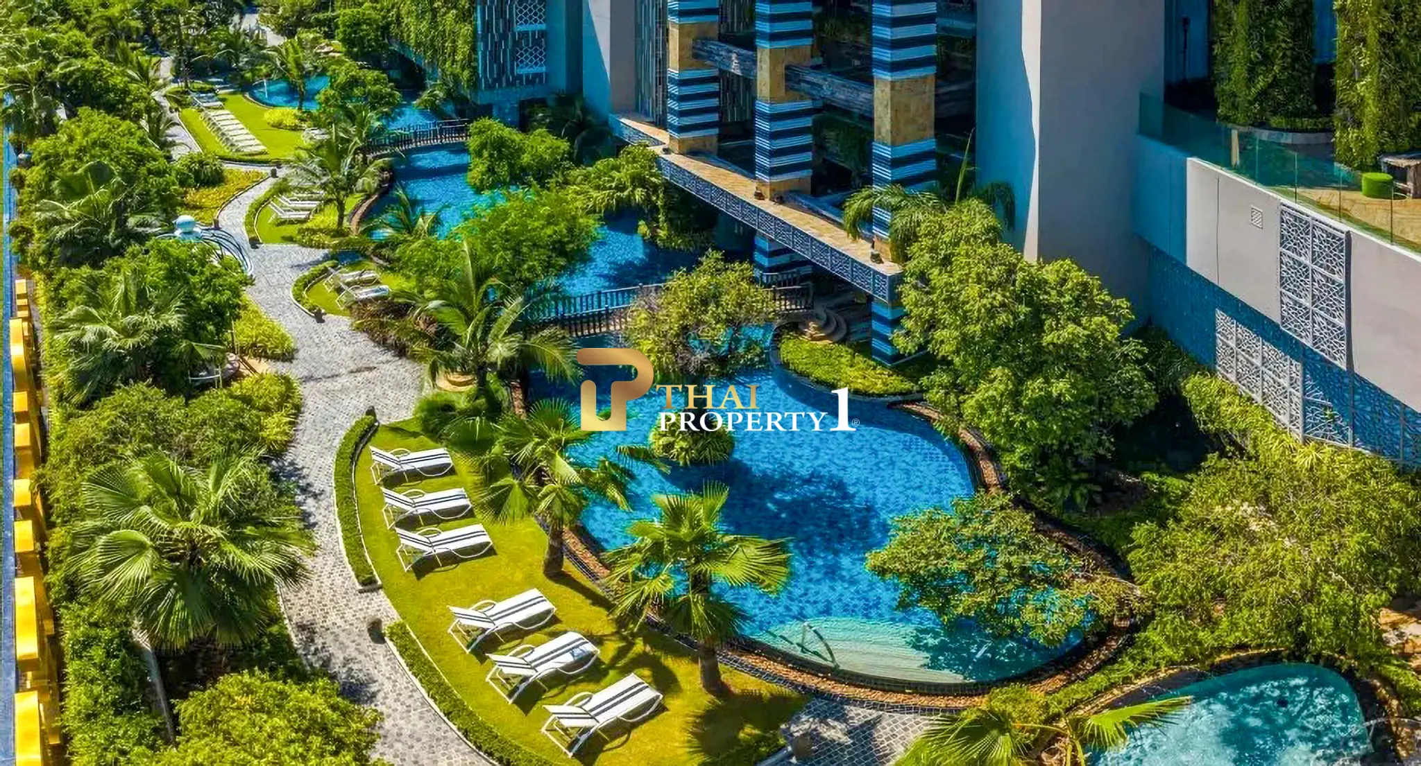 Riviera Jomtien – 1-roms leilighet med havutsikt til salgs nær Jomtien-stranden