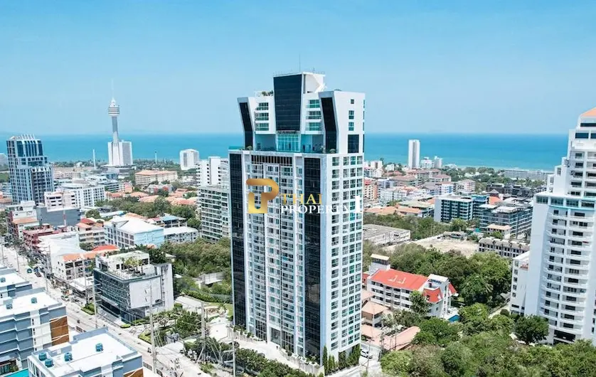 Sjø- og byutsikt 1-roms leilighet til salgs – The Vision Pratumnak, Pattaya