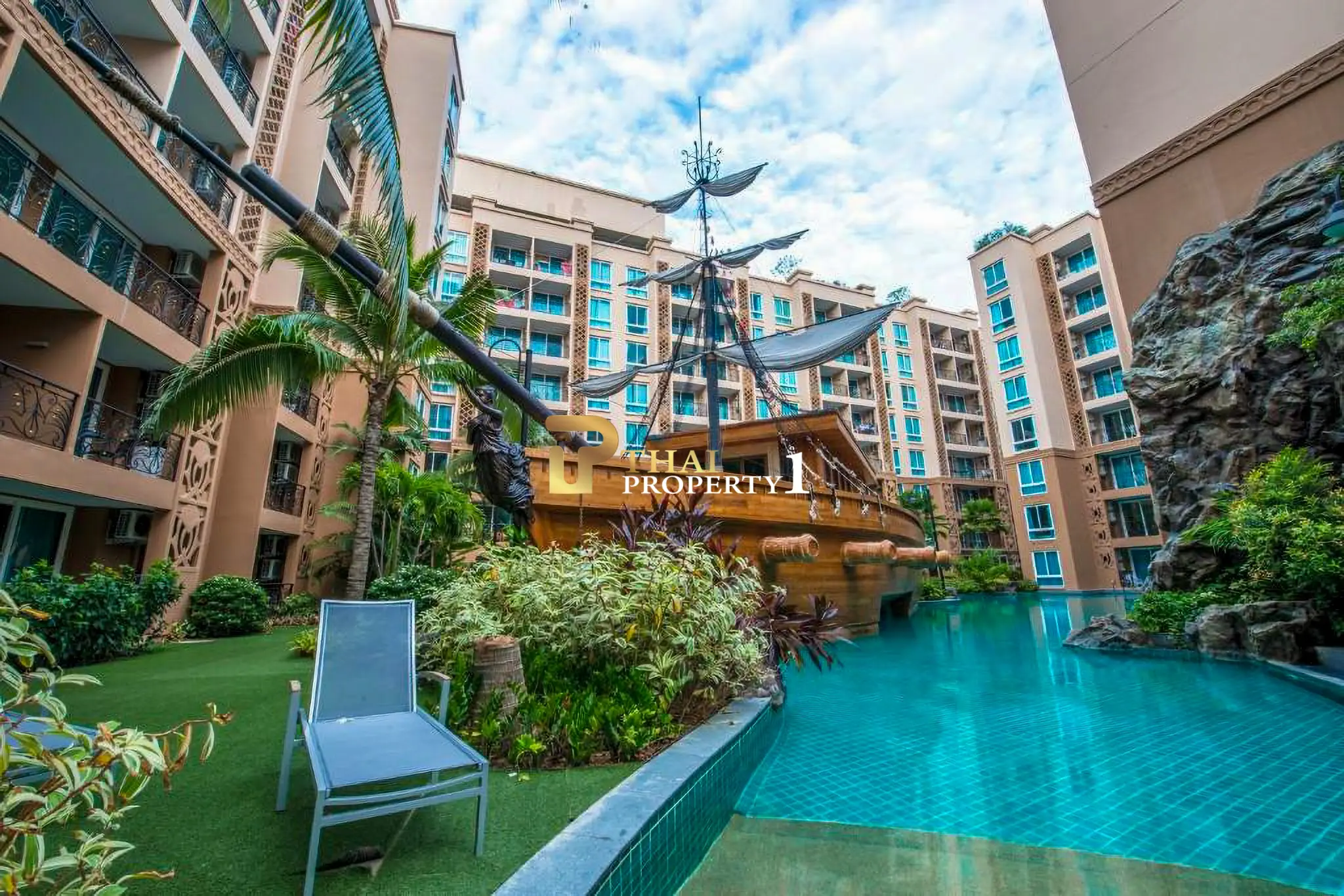 Atlantic Jomtien Condo – 1 ห้องนอน พร้อมเฟอร์นิเจอร์ครบ ใกล้หาดจอมเทียน เพียง 1.73 ล้านบาท