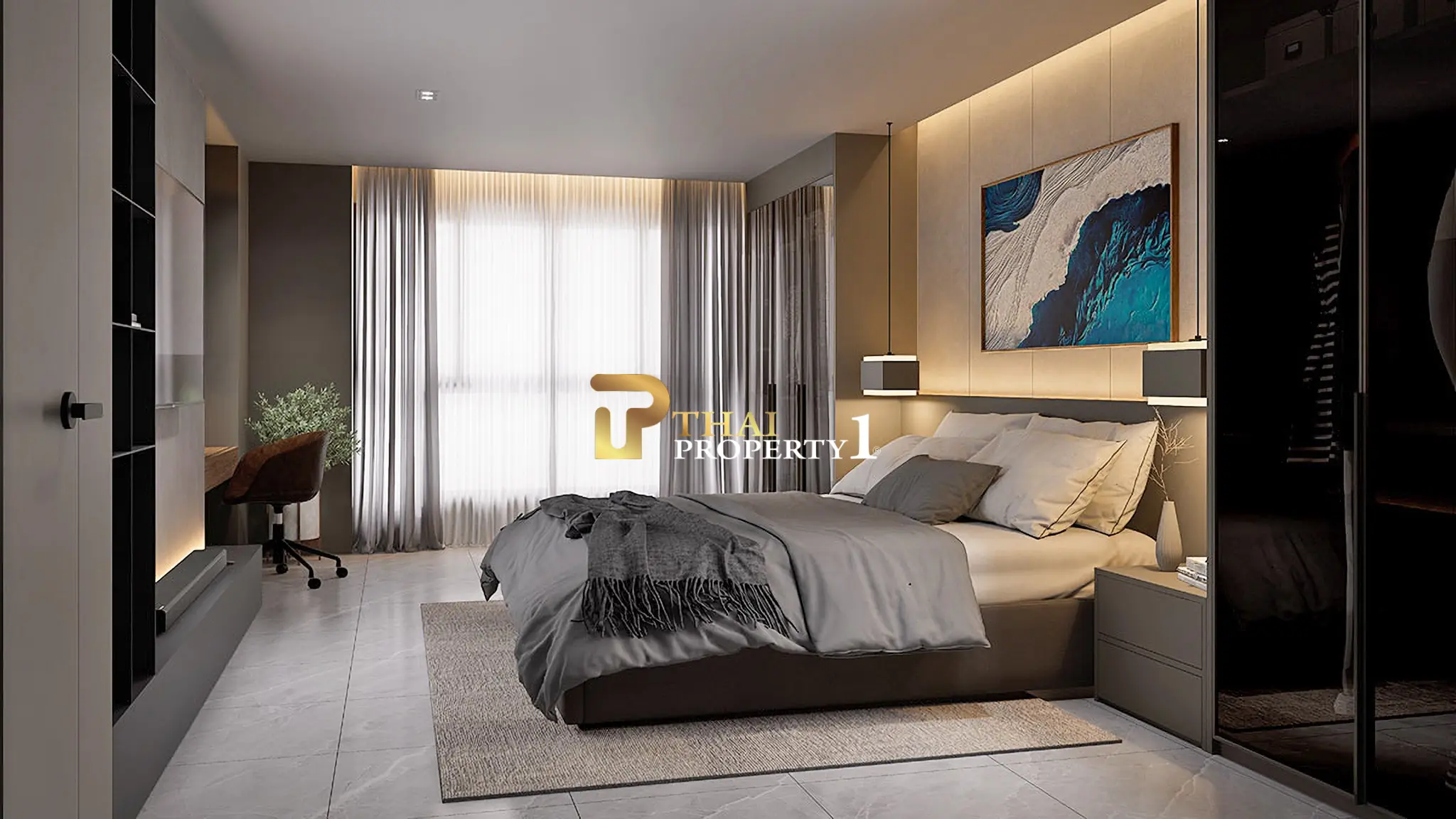 Pre-Sale Zensiri Estate & Residences Jomtien – Luxury 2-Bedroom Condo with Pool View near Jomtien Beach, Pattaya