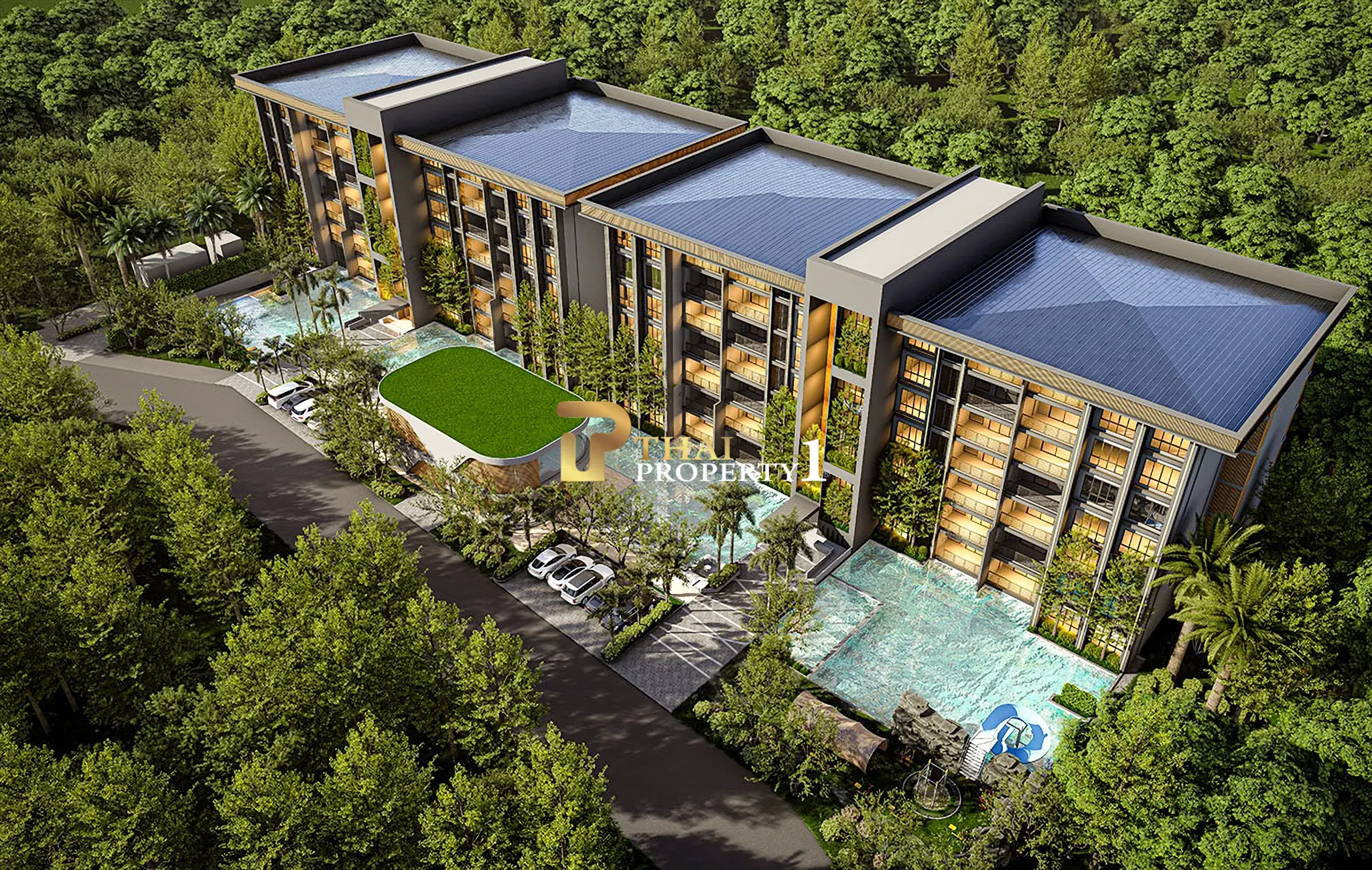 Pre-Sale Luxury Condo 1 Bedroom Garden View near Jomtien Beach, Pattaya – Zensiri Estate & Residences Jomtien
