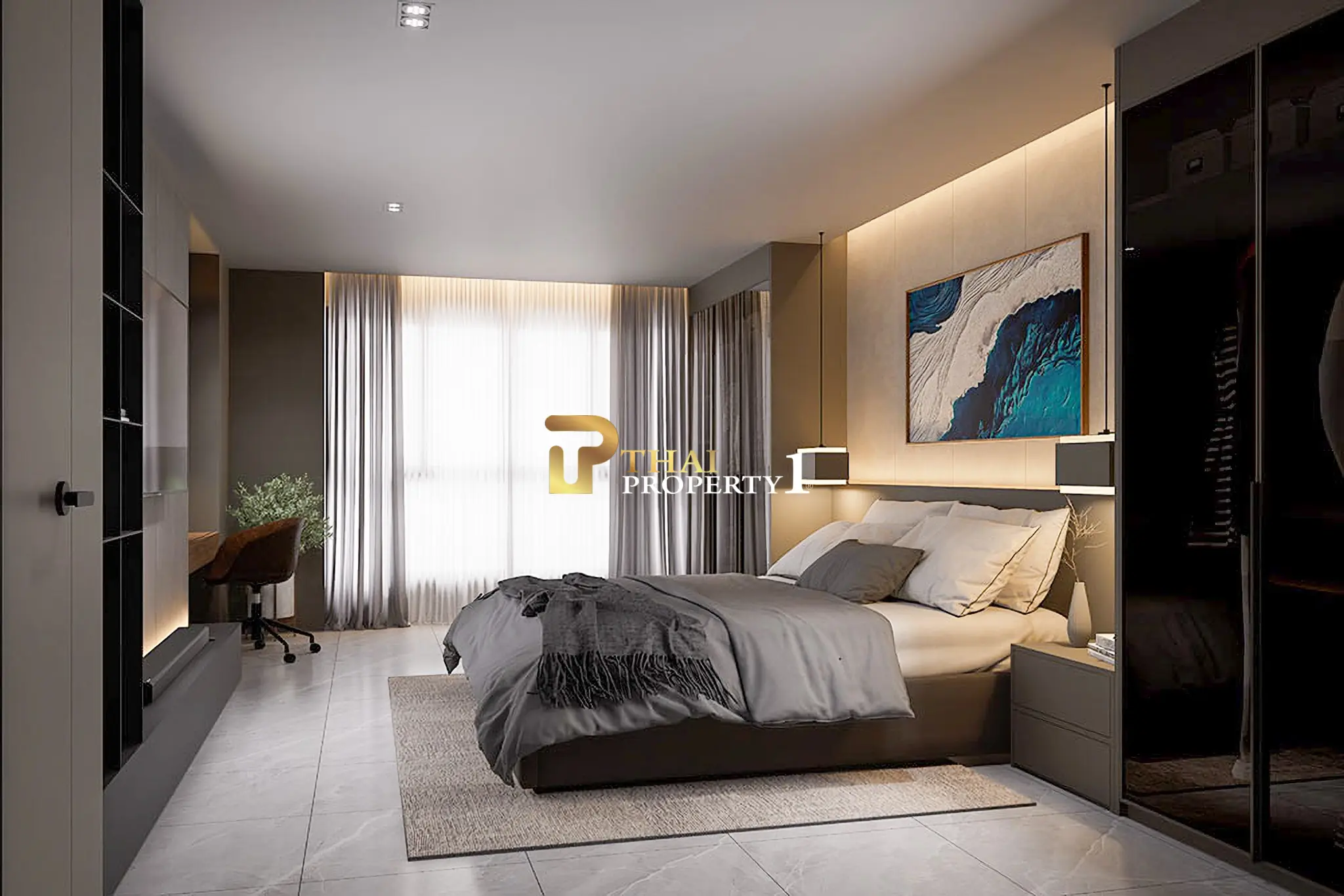 Pre-Sale Luxury Condo 1 Bedroom Garden View near Jomtien Beach, Pattaya – Zensiri Estate & Residences Jomtien