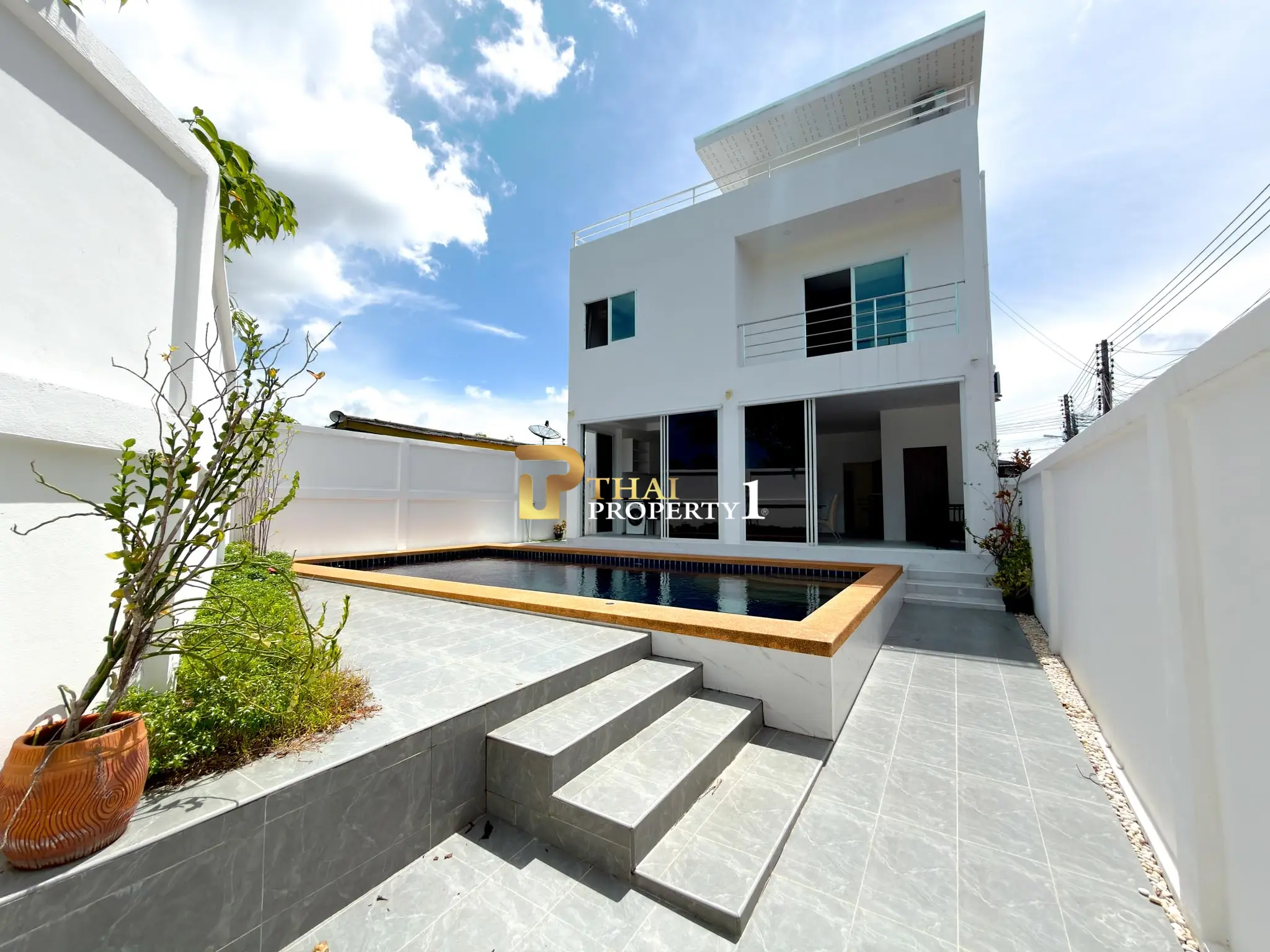 Sea View 3-Storey Pool Villa for Sale – Bangsaray Beach Side, Pattaya