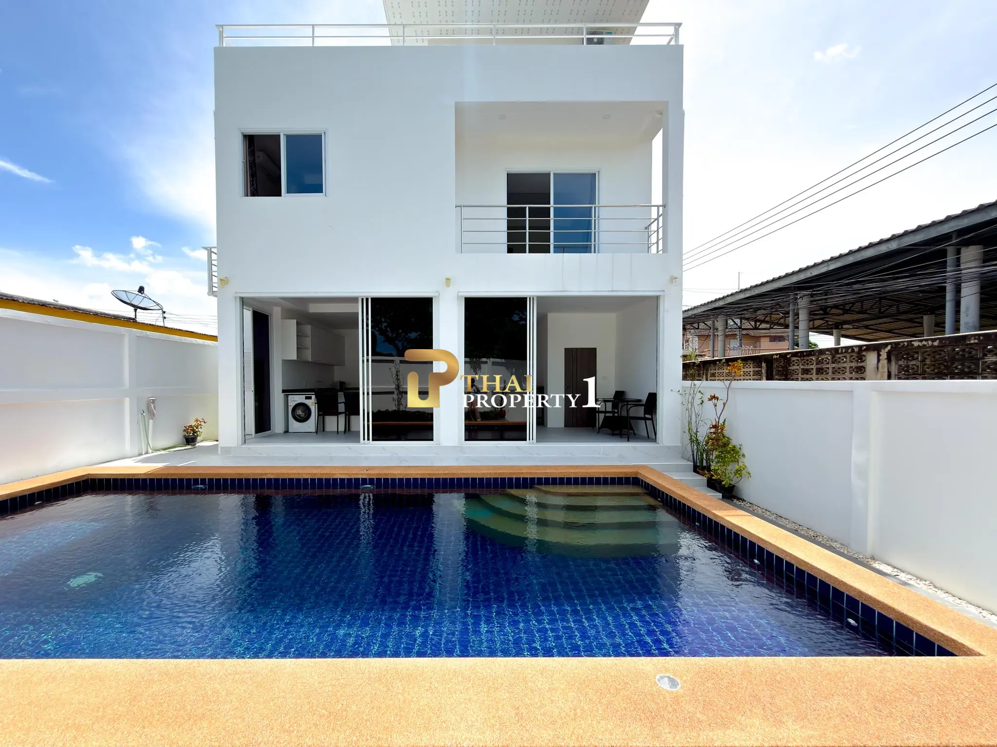 Sea View 3-Storey Pool Villa for Sale – Bangsaray Beach Side, Pattaya