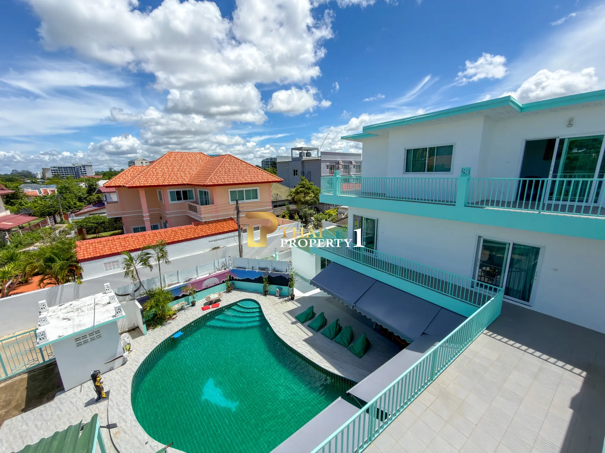 3-Storey City View Pool Villa for Sale – Near Bangsaray Beach, Pattaya