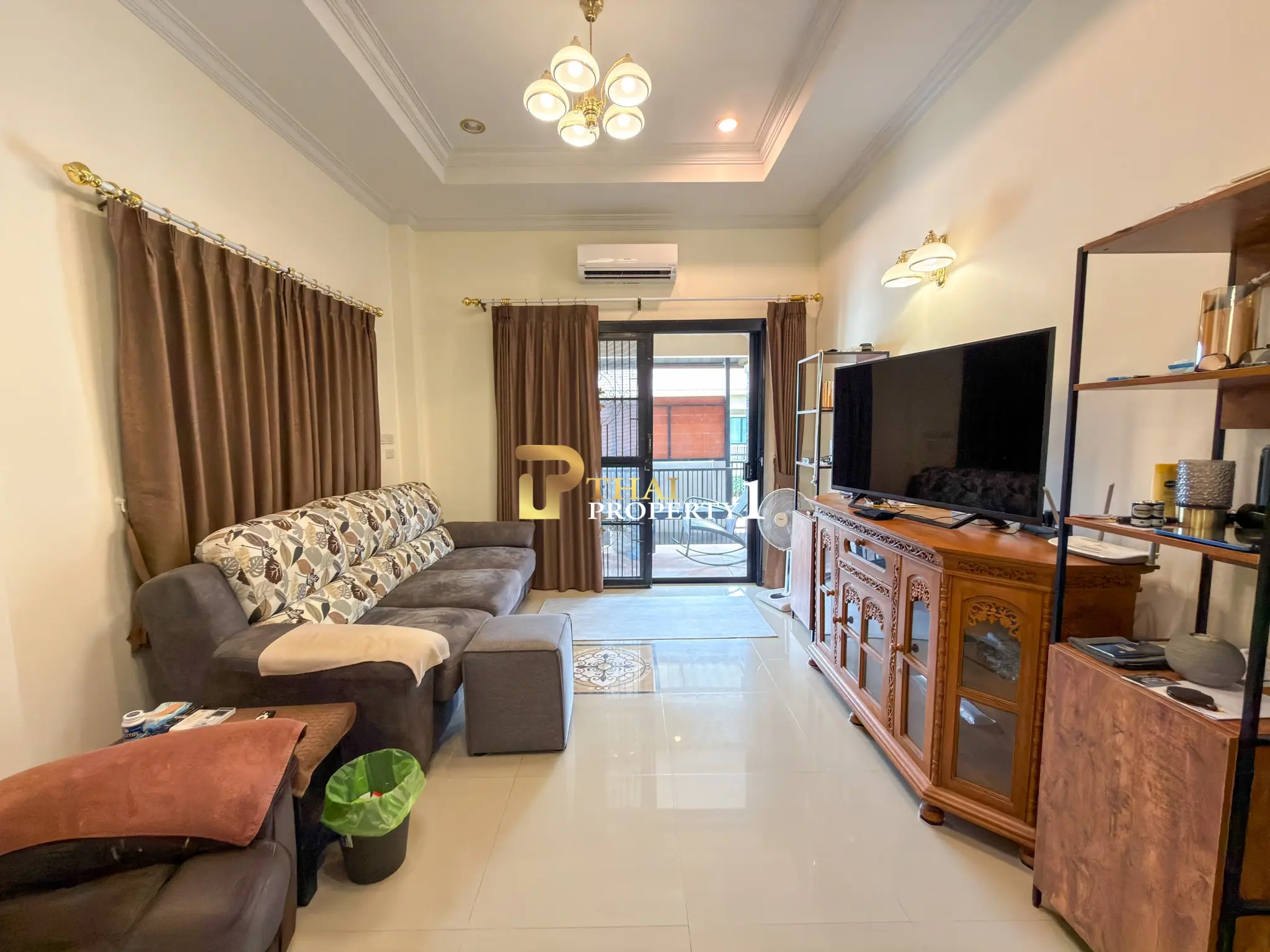 Hilltop Detached House for Sale near Bang Saray Beach, Navy House 41, No Flood, Ready to Move In