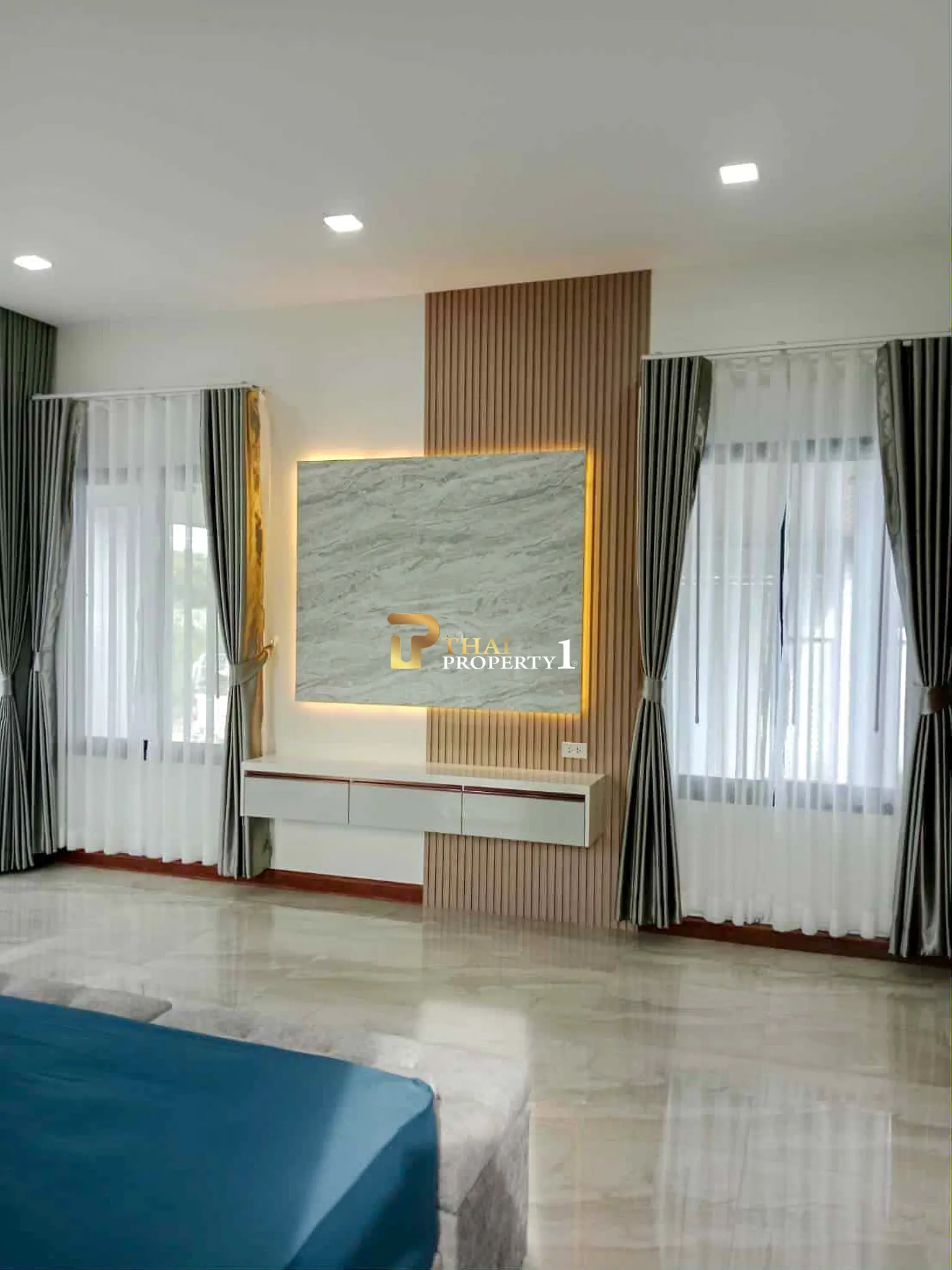 New Pool Villa 3 Bedroom For Sale - Near Mountain and Bangsaray Beach