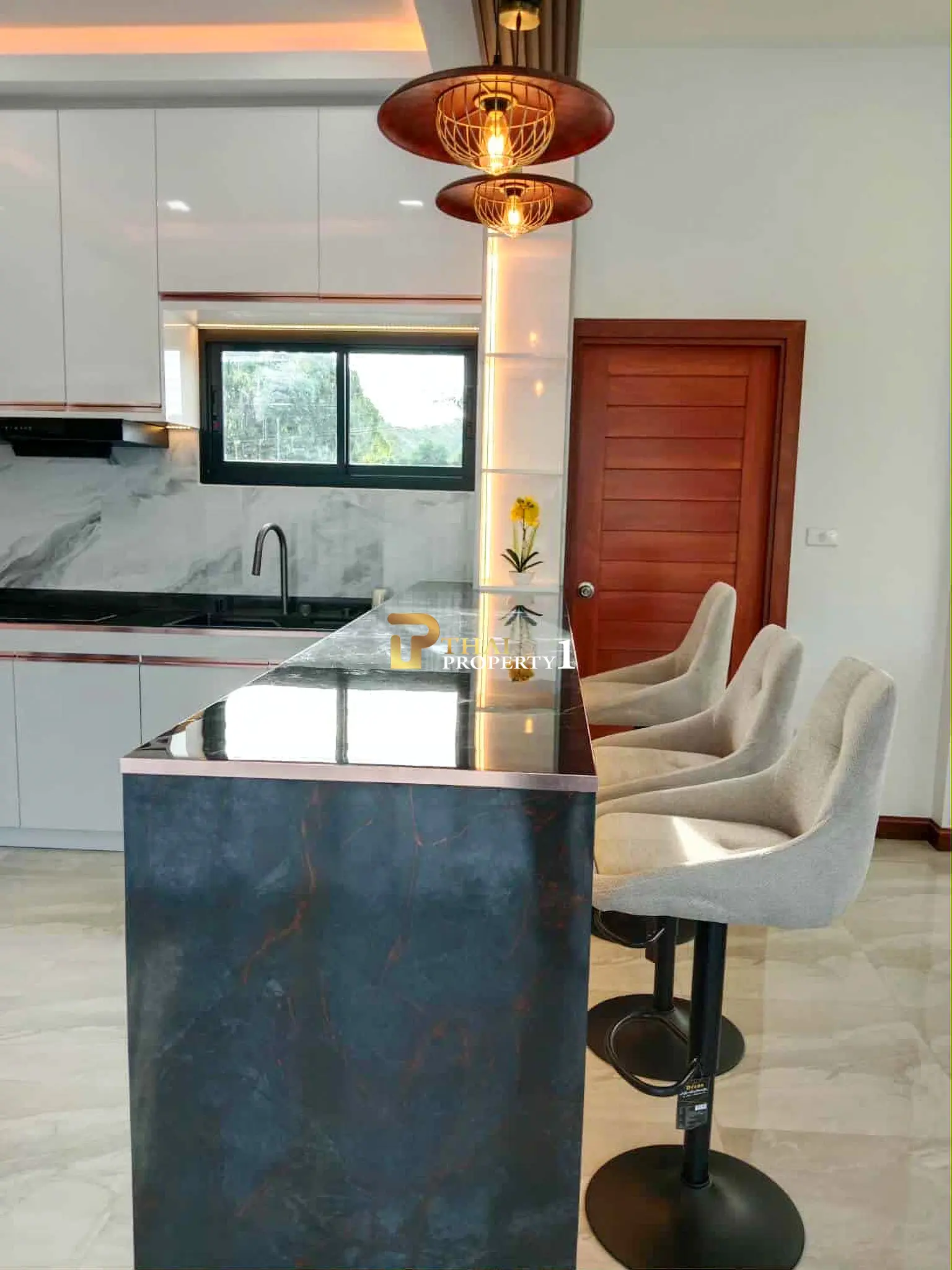 New Pool Villa 3 Bedroom For Sale - Near Mountain and Bangsaray Beach