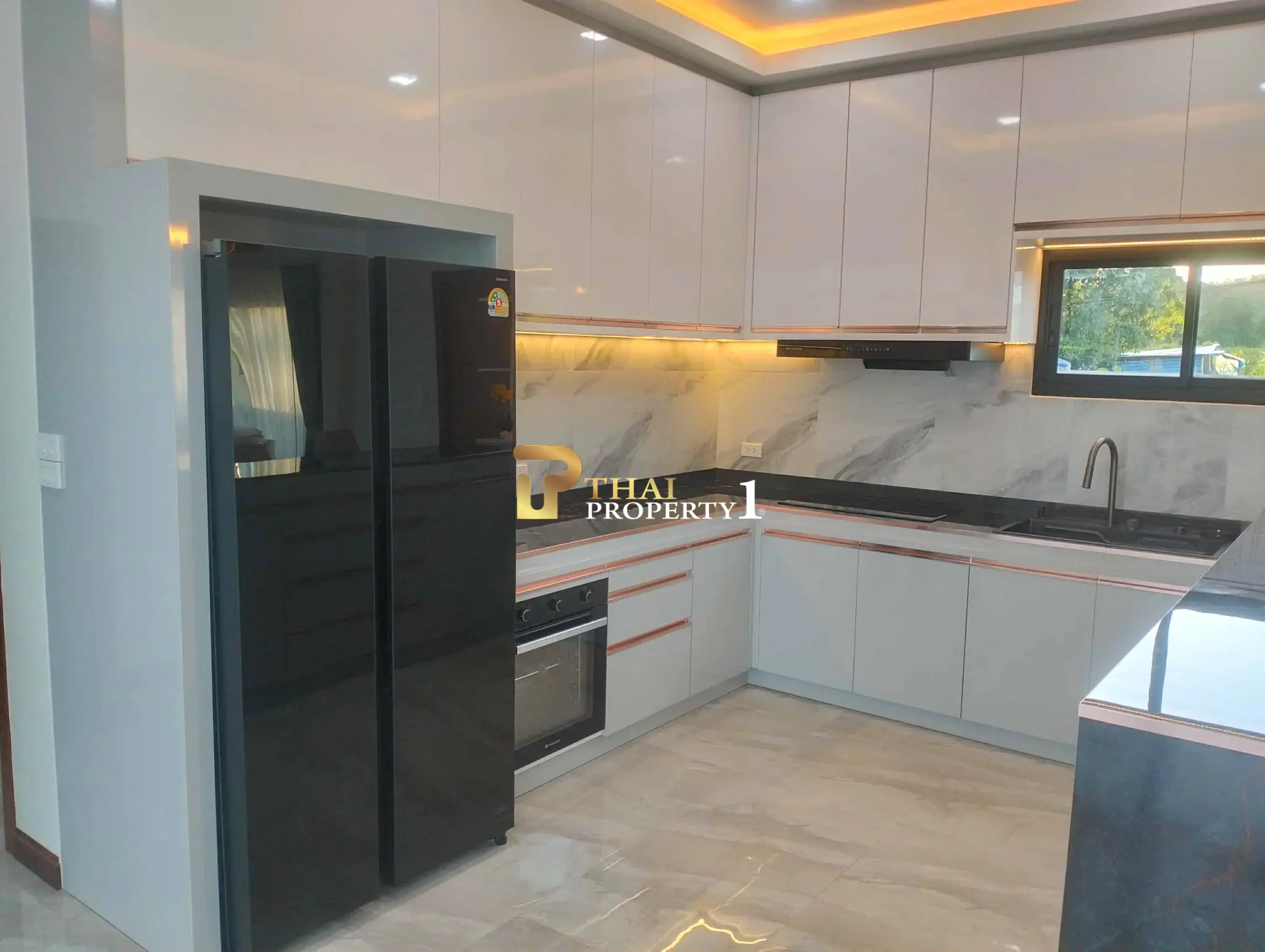 New Pool Villa 3 Bedroom For Sale - Near Mountain and Bangsaray Beach