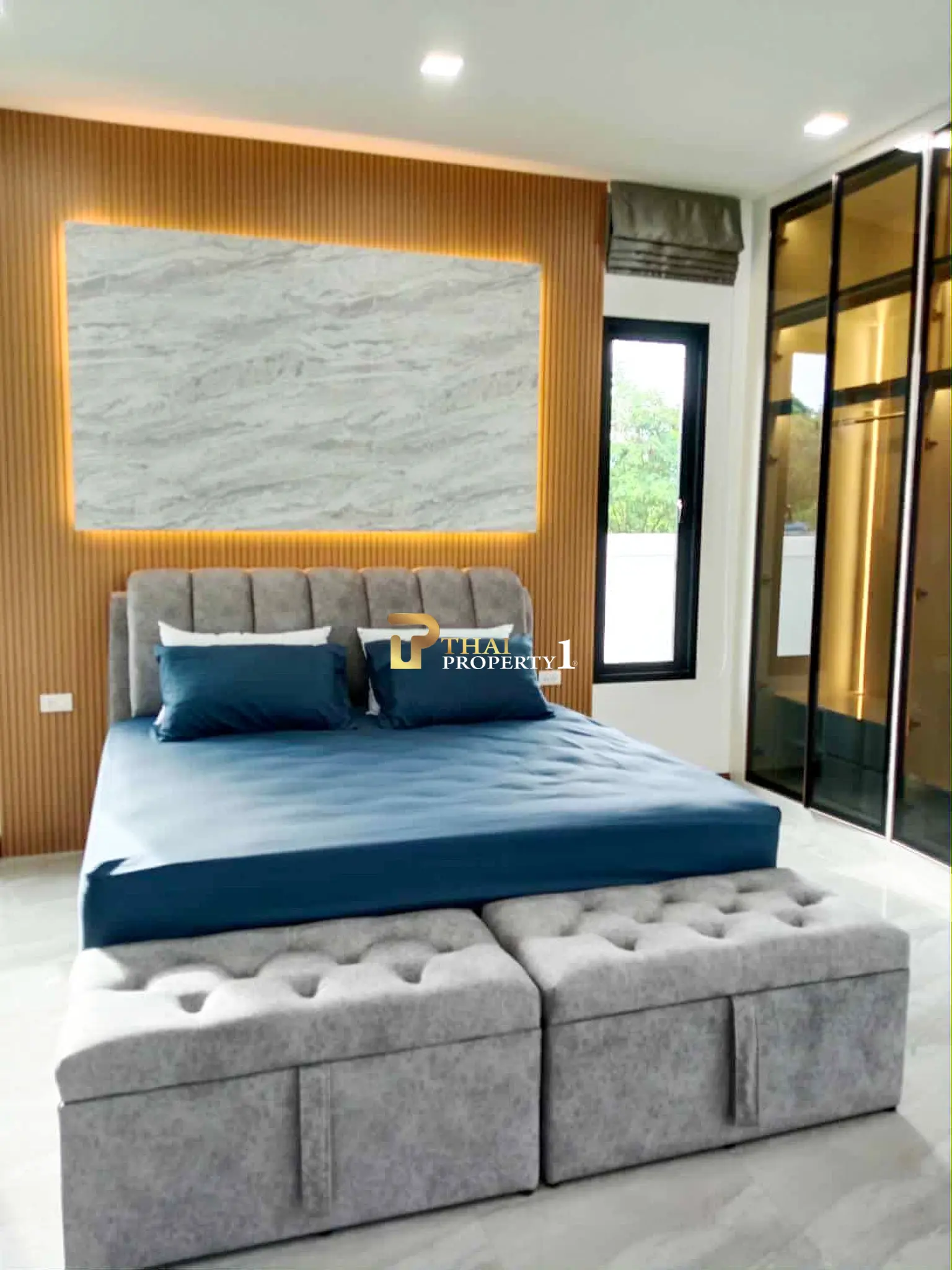 New Pool Villa 3 Bedroom For Sale - Near Mountain and Bangsaray Beach