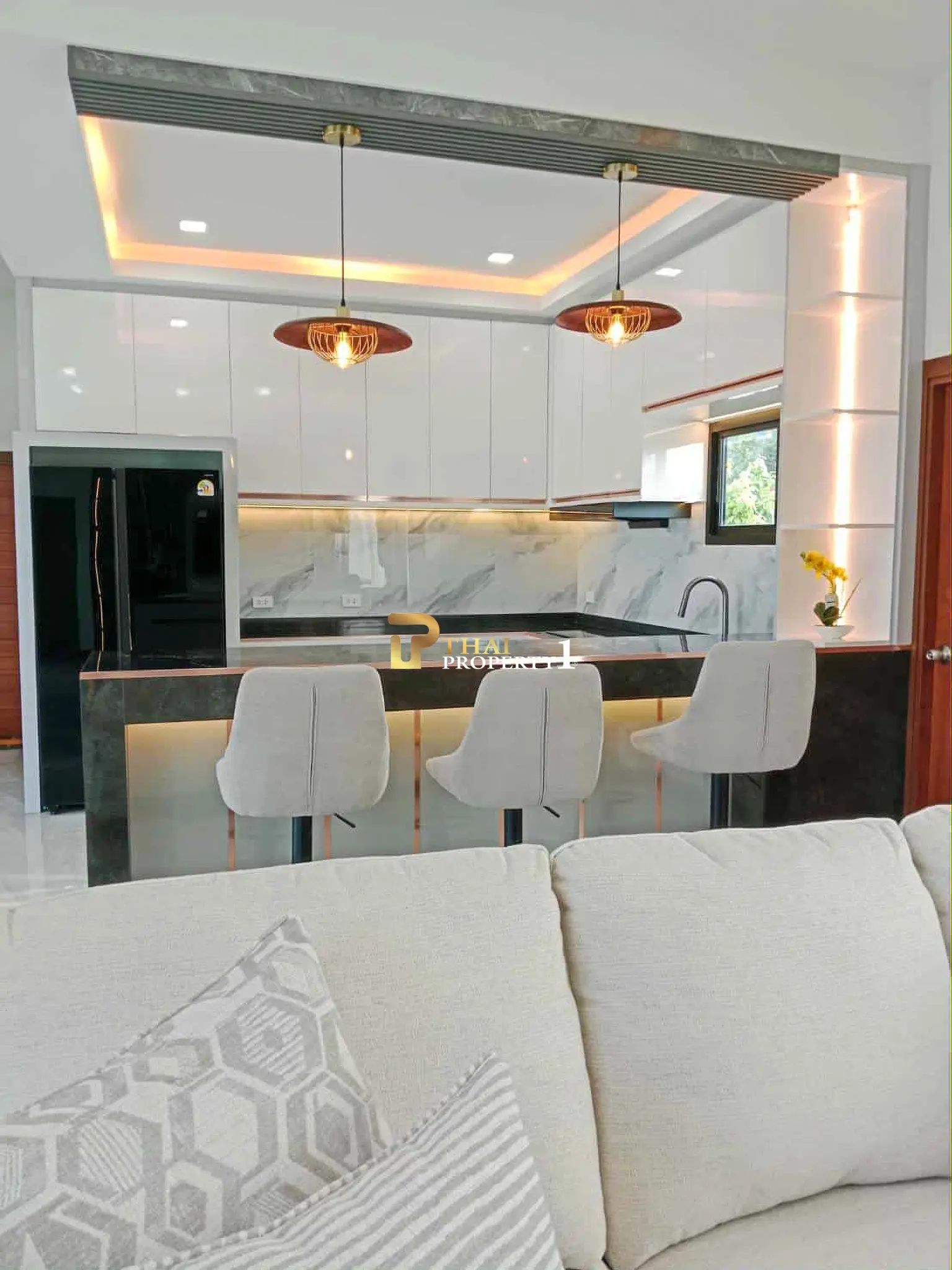 New Pool Villa 3 Bedroom For Sale - Near Mountain and Bangsaray Beach