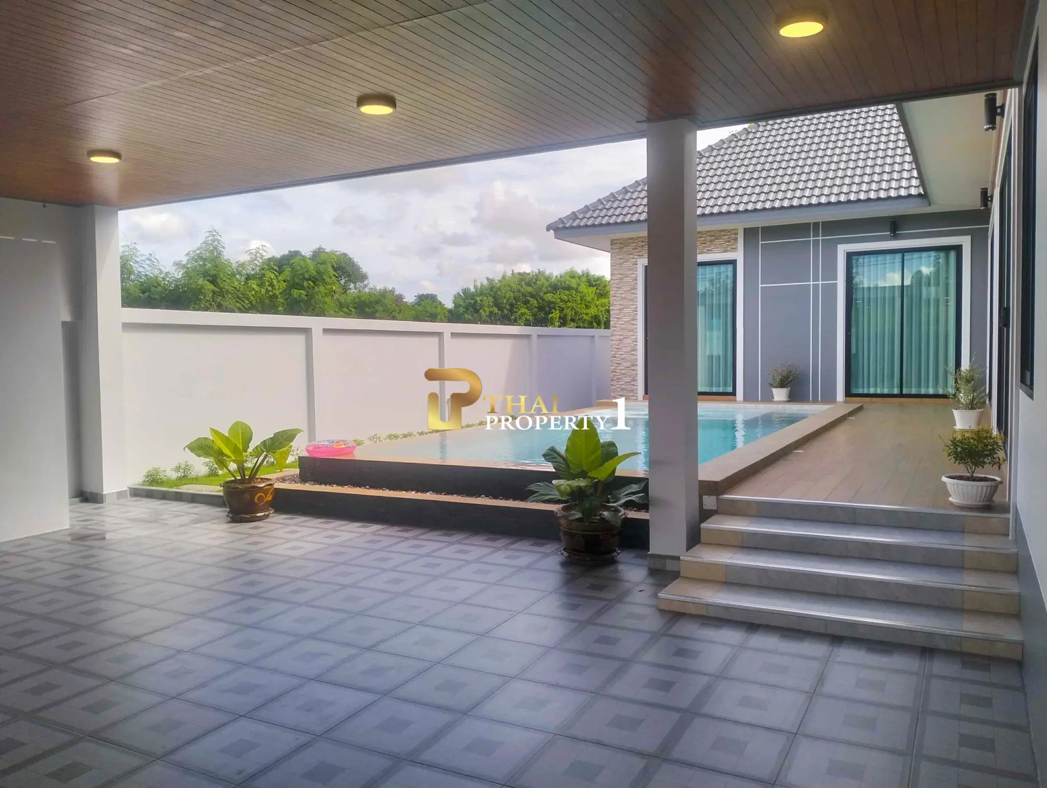 New Pool Villa 3 Bedroom For Sale - Near Mountain and Bangsaray Beach