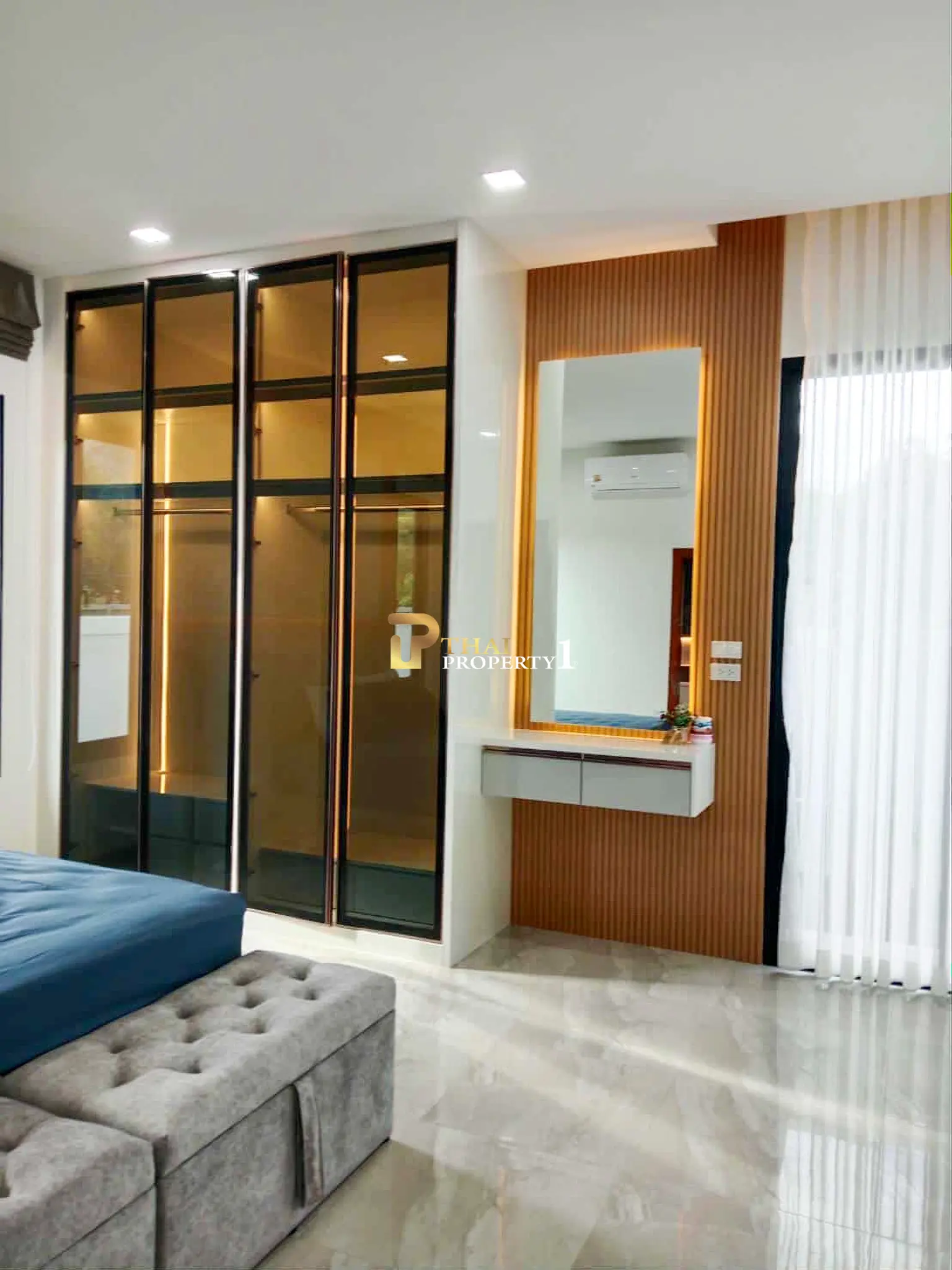 New Pool Villa 3 Bedroom For Sale - Near Mountain and Bangsaray Beach