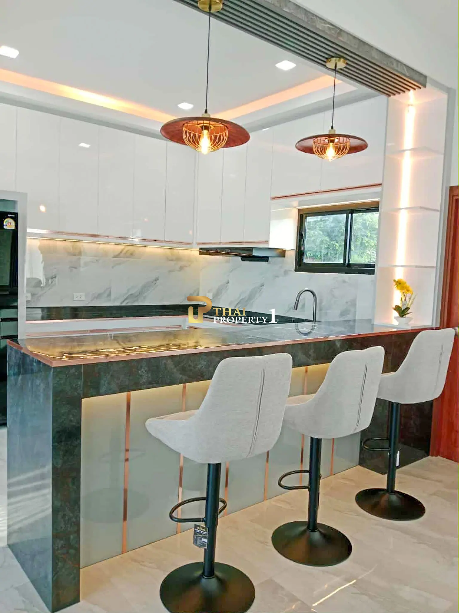 New Pool Villa 3 Bedroom For Sale - Near Mountain and Bangsaray Beach