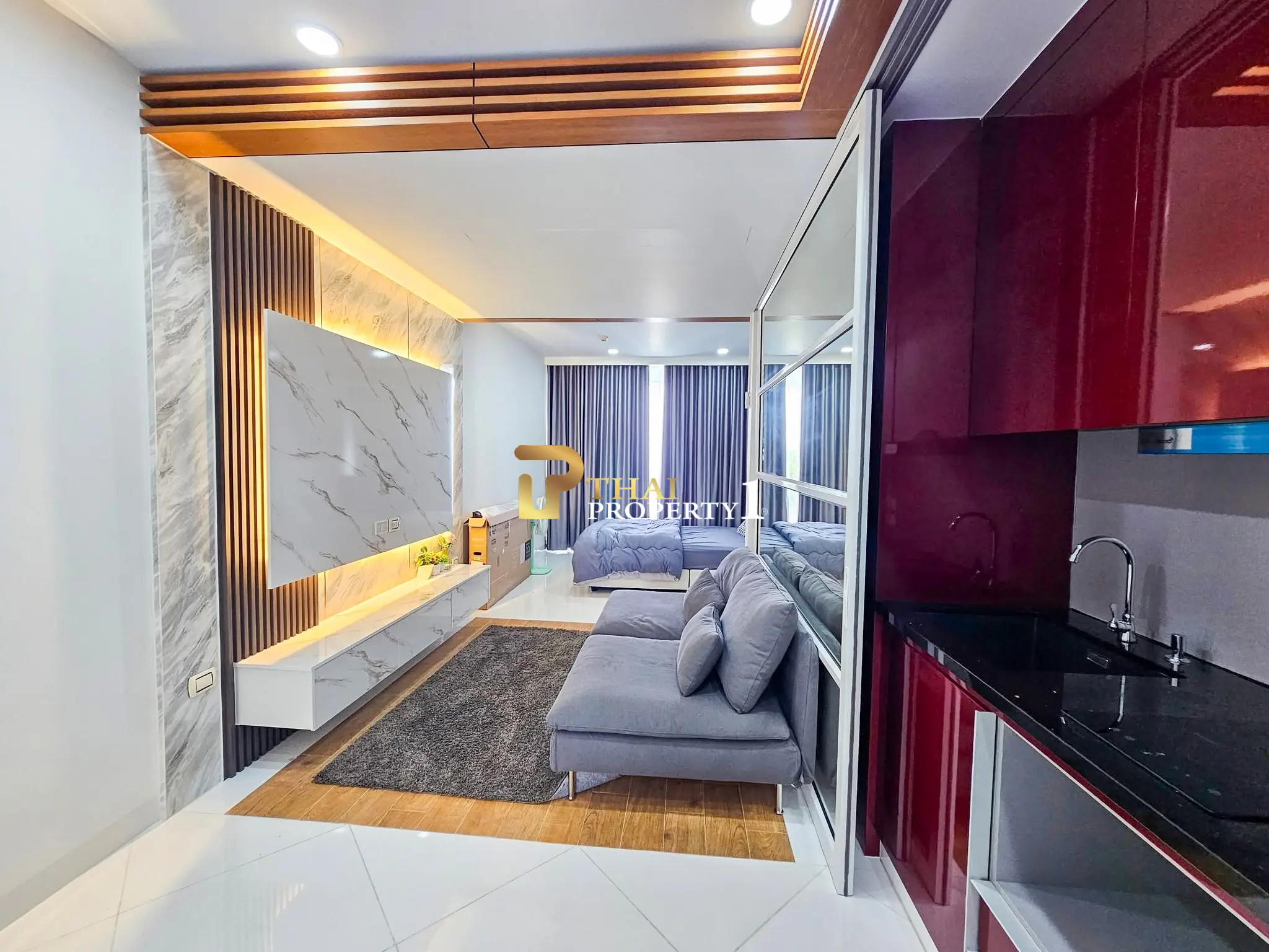 Sea View Studio – Quiet Atmosphere at Pure Sunset Beach Condo, Na Jomtien