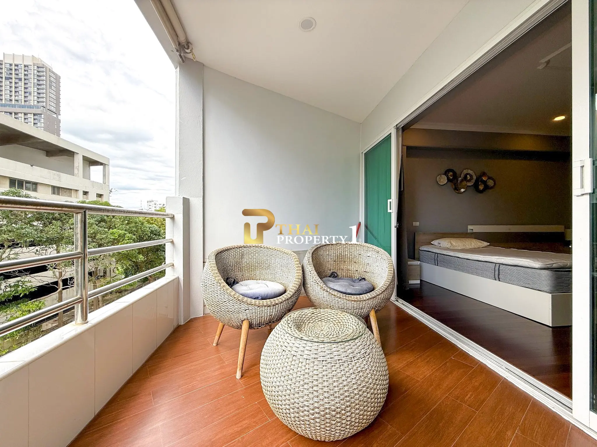 Leilighet med sjøutsikt – View Talay 3A Pratumnak, Pattaya Hjørneleilighet, romslig og fullt møblert