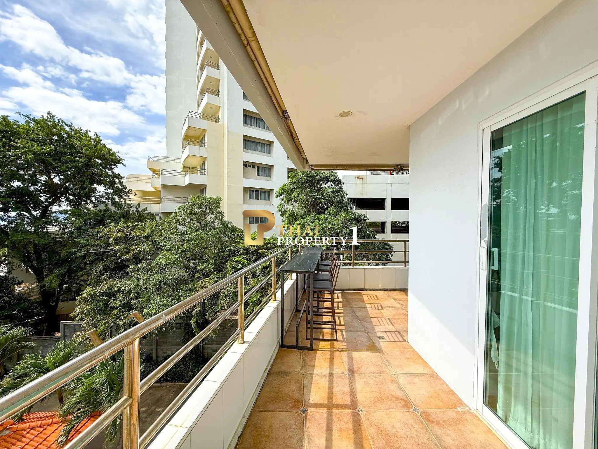 Leilighet med sjøutsikt – View Talay 3A Pratumnak, Pattaya Hjørneleilighet, romslig og fullt møblert