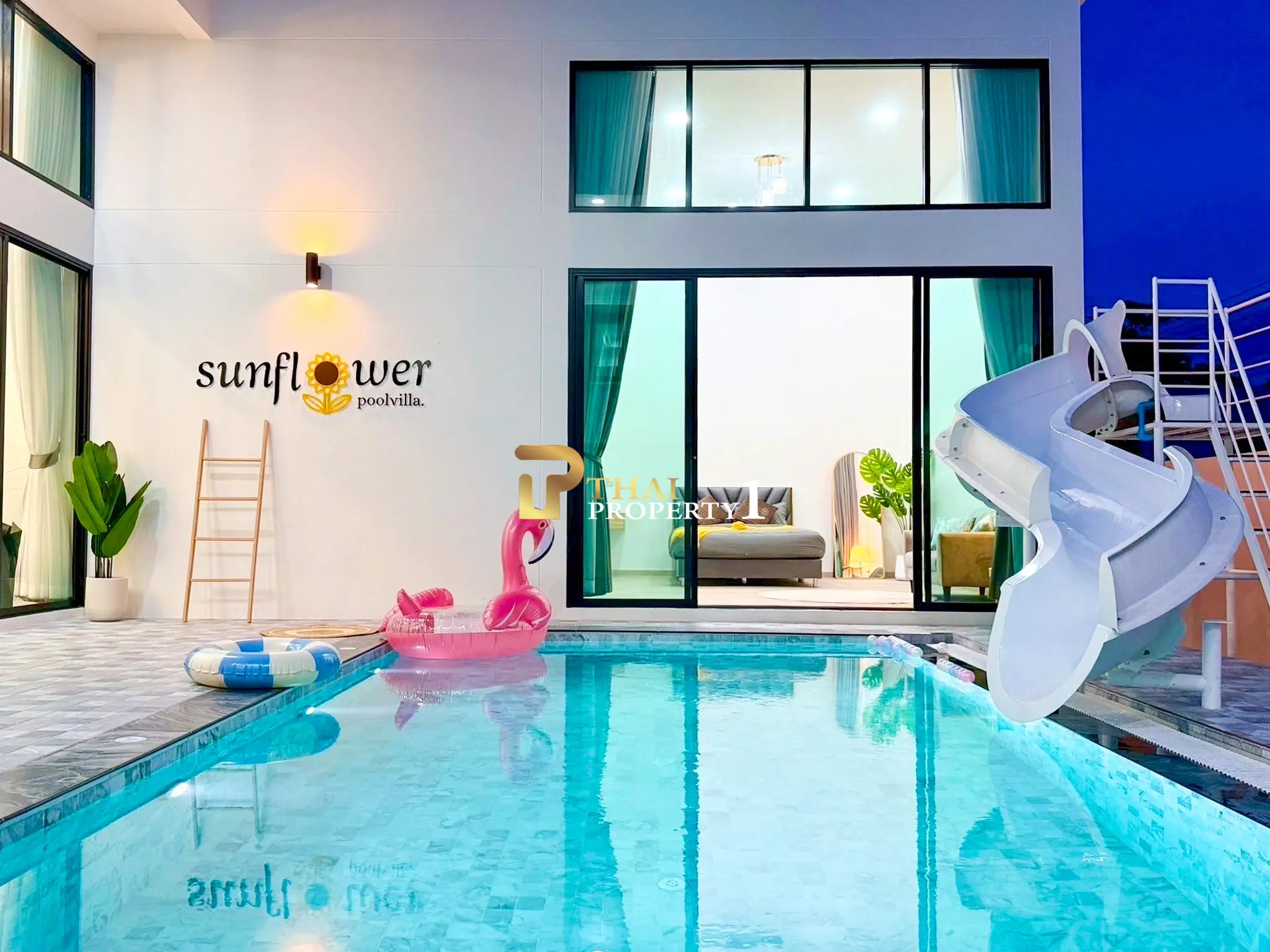 Modern Luxury Pool Villa in South Pattaya Near Jomtien Beach – Sunflower Pool Villa