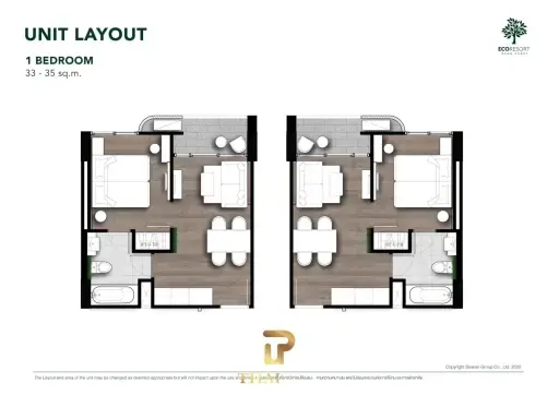 SALE Eco Resort Bangsaray - New Modern 1 Bed Condo Off-Plan