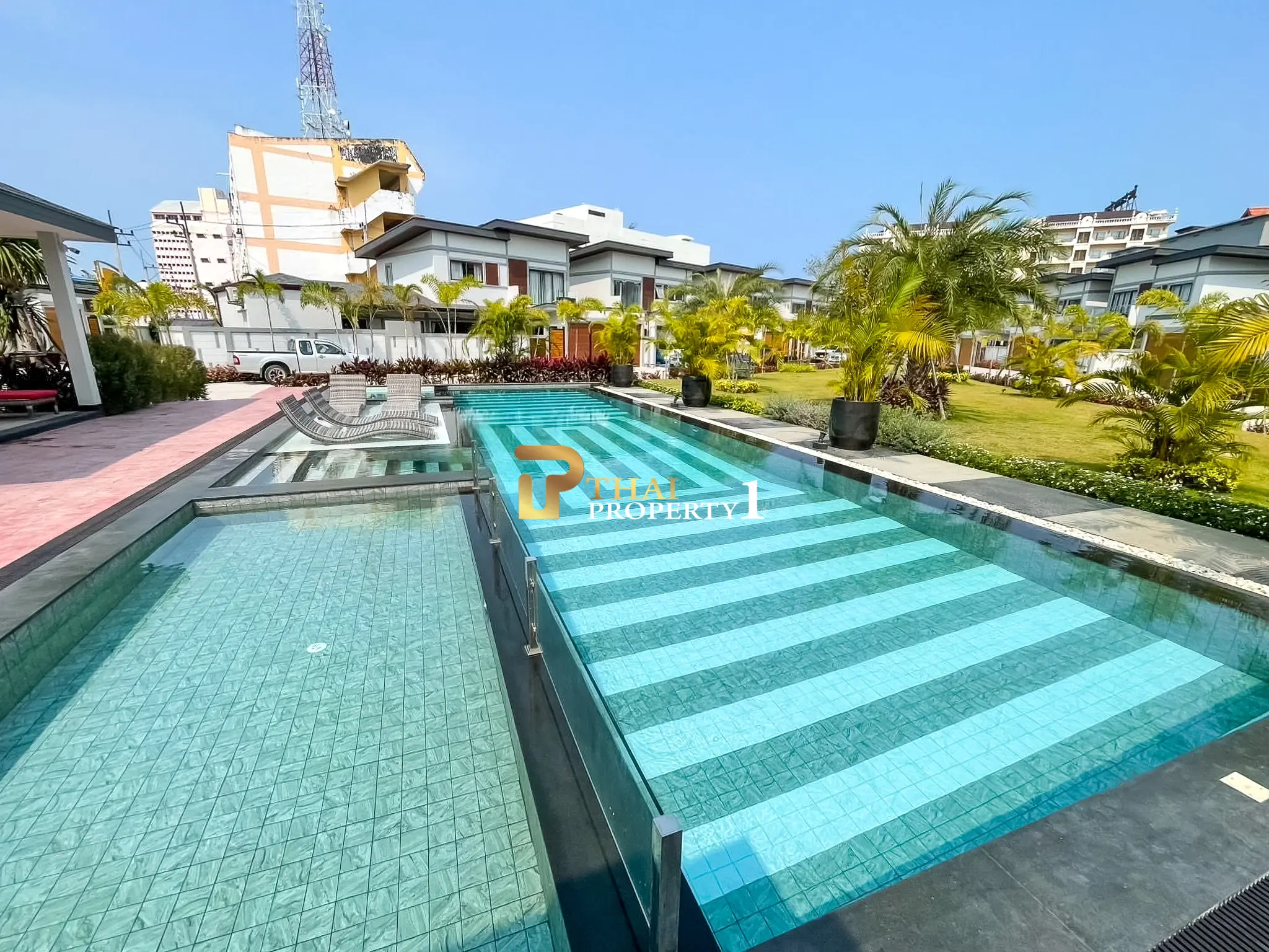 Luxury 4-Bedroom Corner Townhouse for Sale – Zensiri Midtown Villas, Central Jomtien
