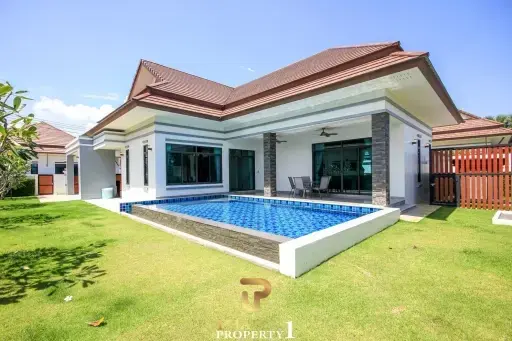 Top Quality New Bali Style 3 Bedroom Pool Villa For Sale - Hua Hin/Cha Am