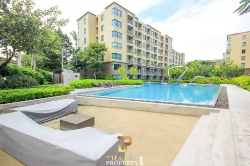 Ground Floor 40.49 Sqm. One Bed Unit At Rain Condo Cha Am