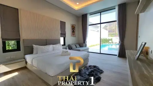 New Modern Design 3 Bedroom Pool Villa With Mountain-Views - Hua Hin