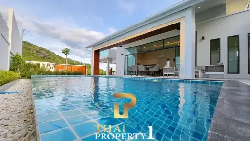 New Modern Design 3 Bedroom Pool Villa With Mountain-Views - Hua Hin