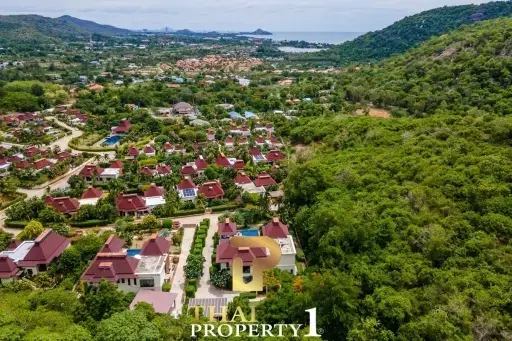 Mountain &amp; Sea View Villa In Stunning Estate - Panorama Khao Tao