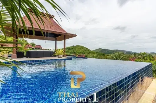 Mountain &amp; Sea View Villa In Stunning Estate - Panorama Khao Tao