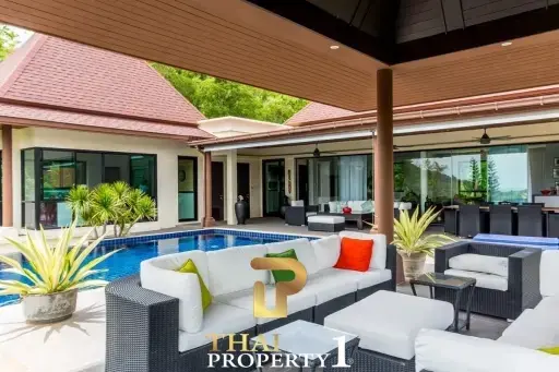 Mountain &amp; Sea View Villa In Stunning Estate - Panorama Khao Tao