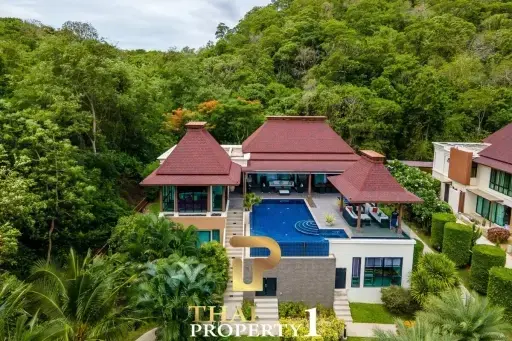 Mountain &amp; Sea View Villa In Stunning Estate - Panorama Khao Tao