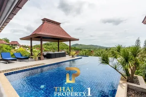 Mountain &amp; Sea View Villa In Stunning Estate - Panorama Khao Tao