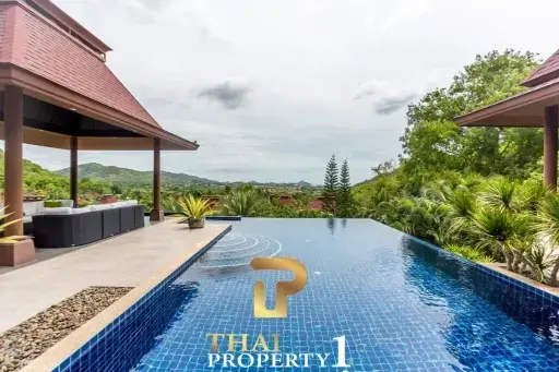 Mountain &amp; Sea View Villa In Stunning Estate - Panorama Khao Tao