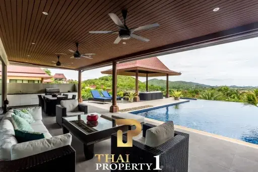 Mountain &amp; Sea View Villa In Stunning Estate - Panorama Khao Tao